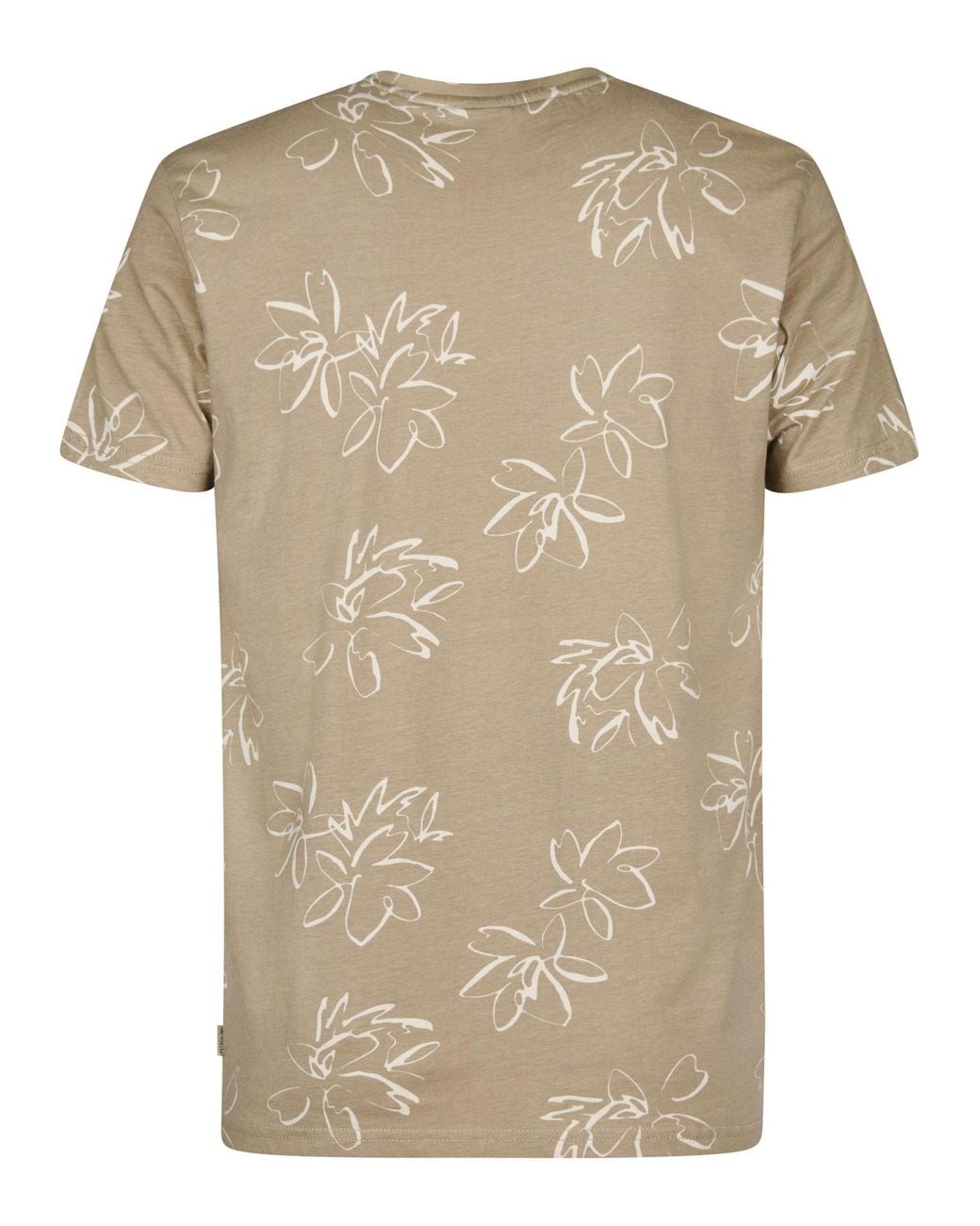 Petrol Industries T-Shirt Met All-Over Print Grafito in het Natural voor heren