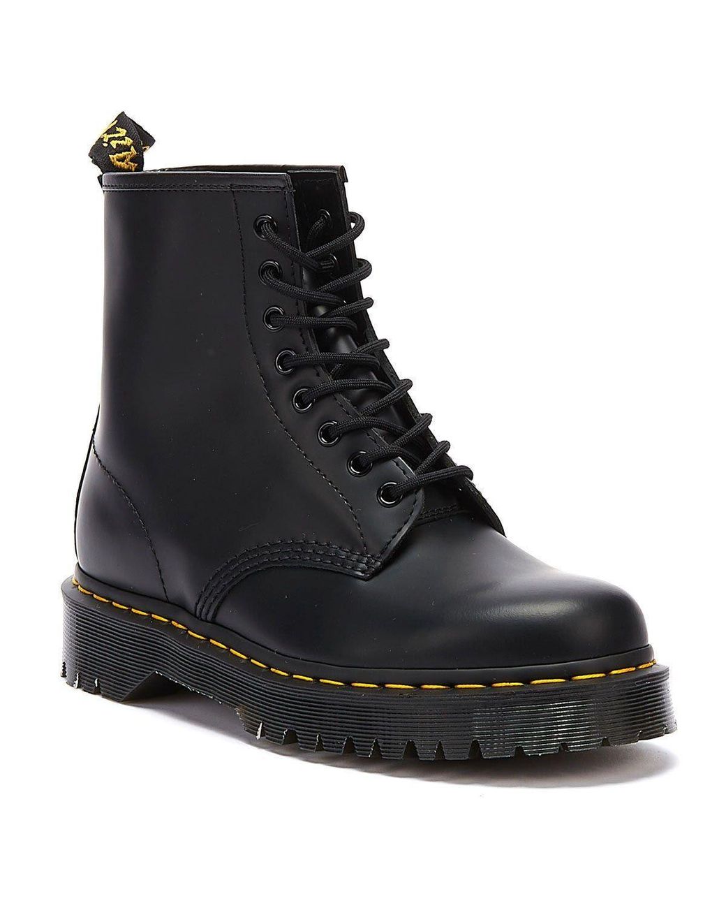 Dr. Martens Winkel Voor 1460 Bex Gladleren Zwarte Laarzen in het Black