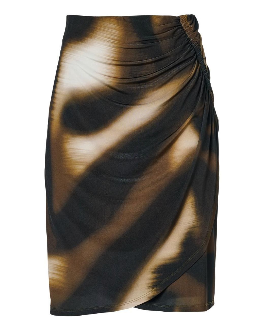 Mart Visser Avery Print Rok Olijfgroen Multi in het Natural