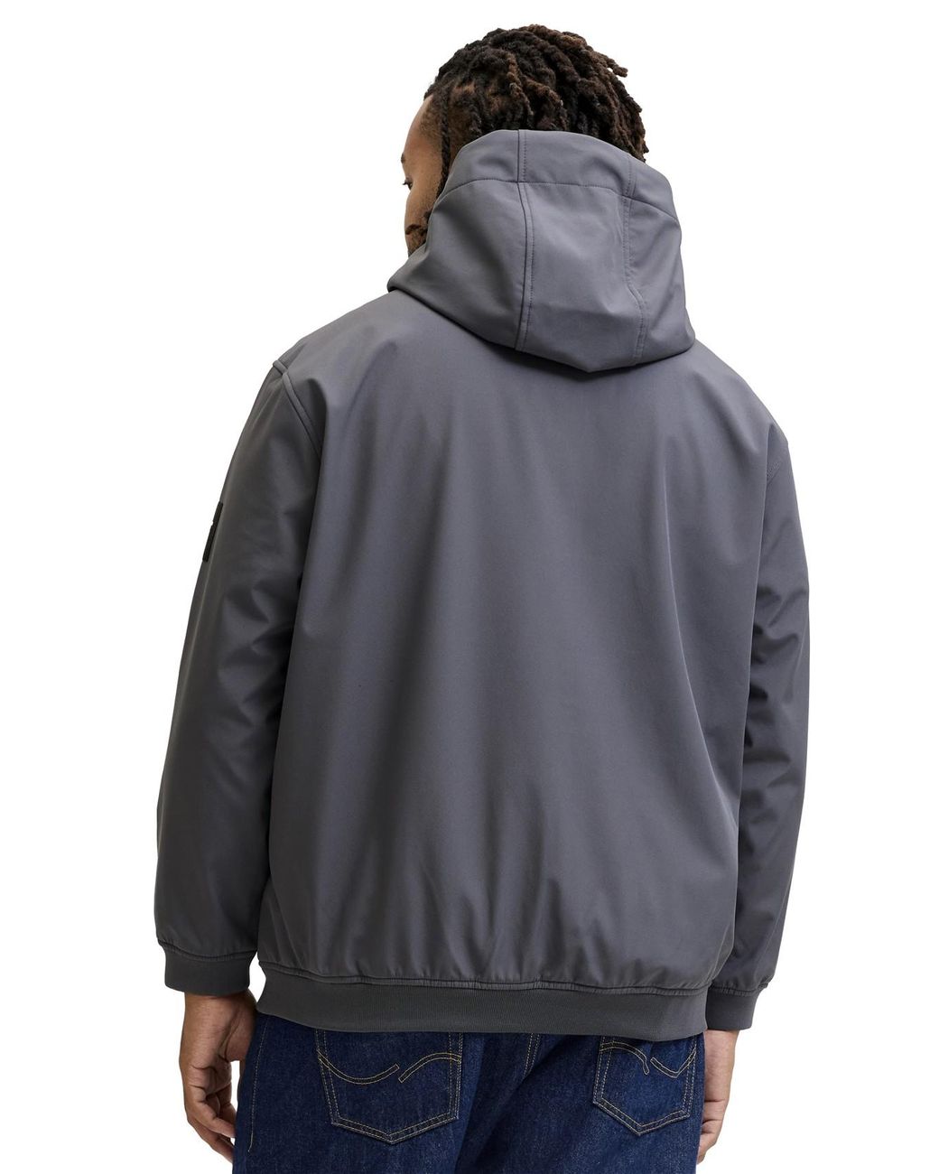 Jack & Jones Softshell Jas Plus Size in het Gray voor heren