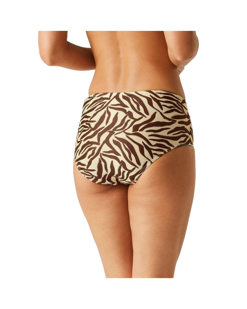 Regatta Paloma Zwemshort Met Zebraprint (Lichtbruin/ Donkerbruin) in het Brown