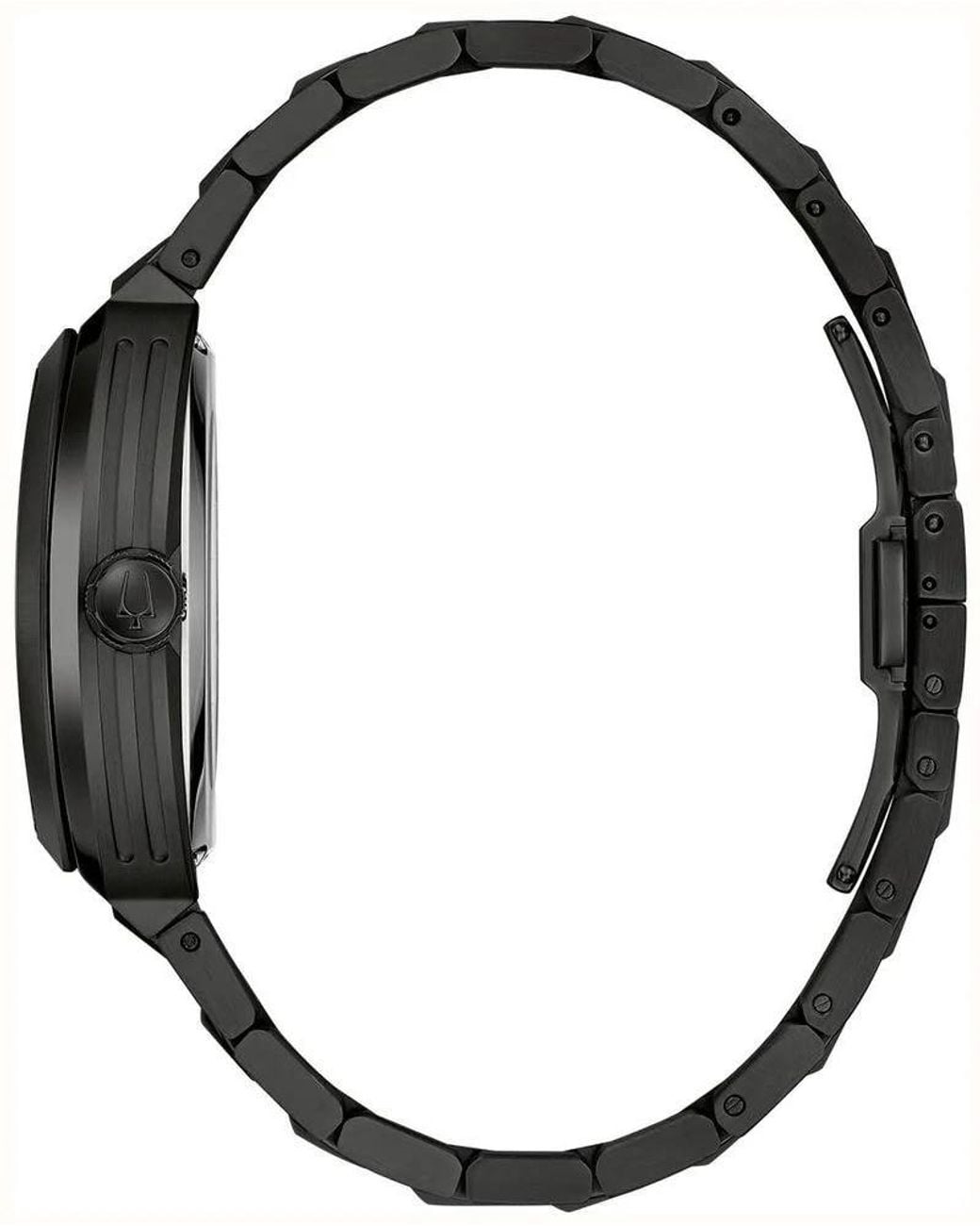 Bulova Black Maquina Watch 98A320 Stainless Steel for men