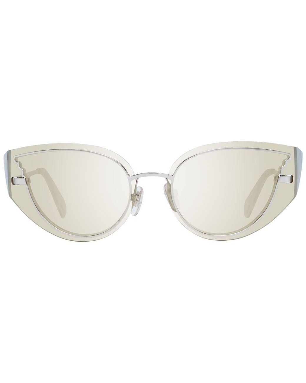 Police White Metal Sunglasses
