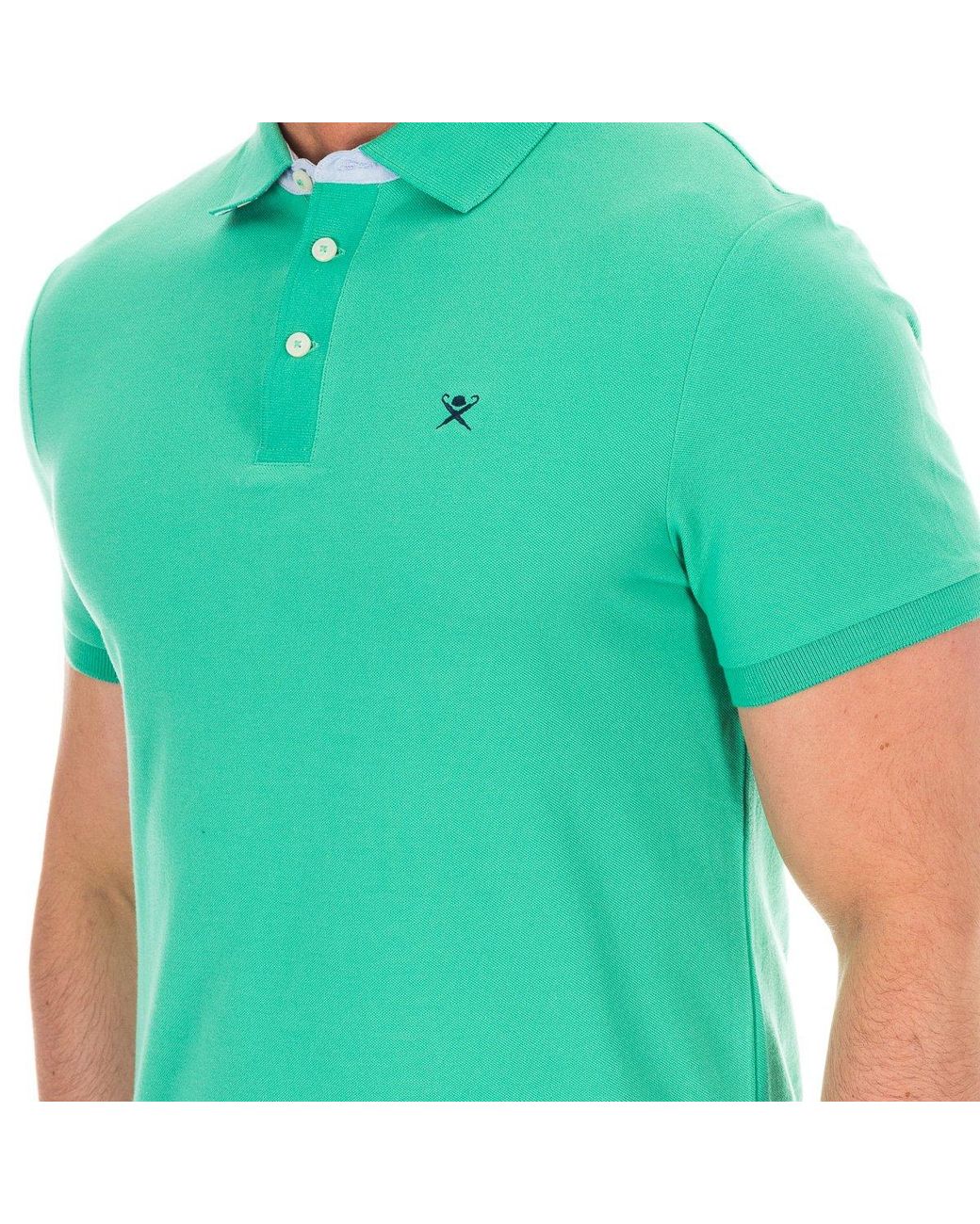 Hackett Herenpolo Met Korte Mouwen En Reverskraag Hm561798 in het Green voor heren