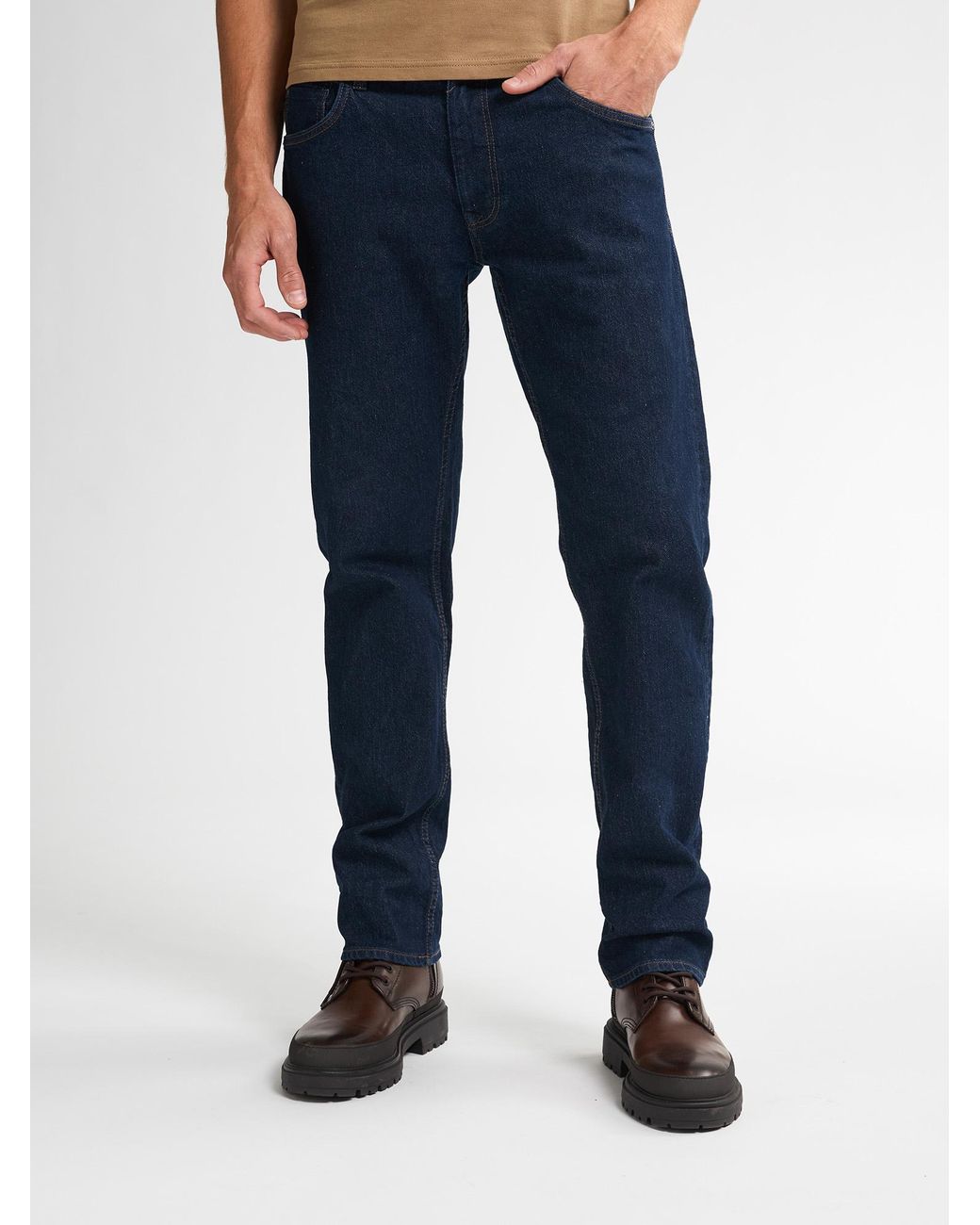 Petrol Industries Starling Straight Fit Jeans Trapper in het Blue voor heren