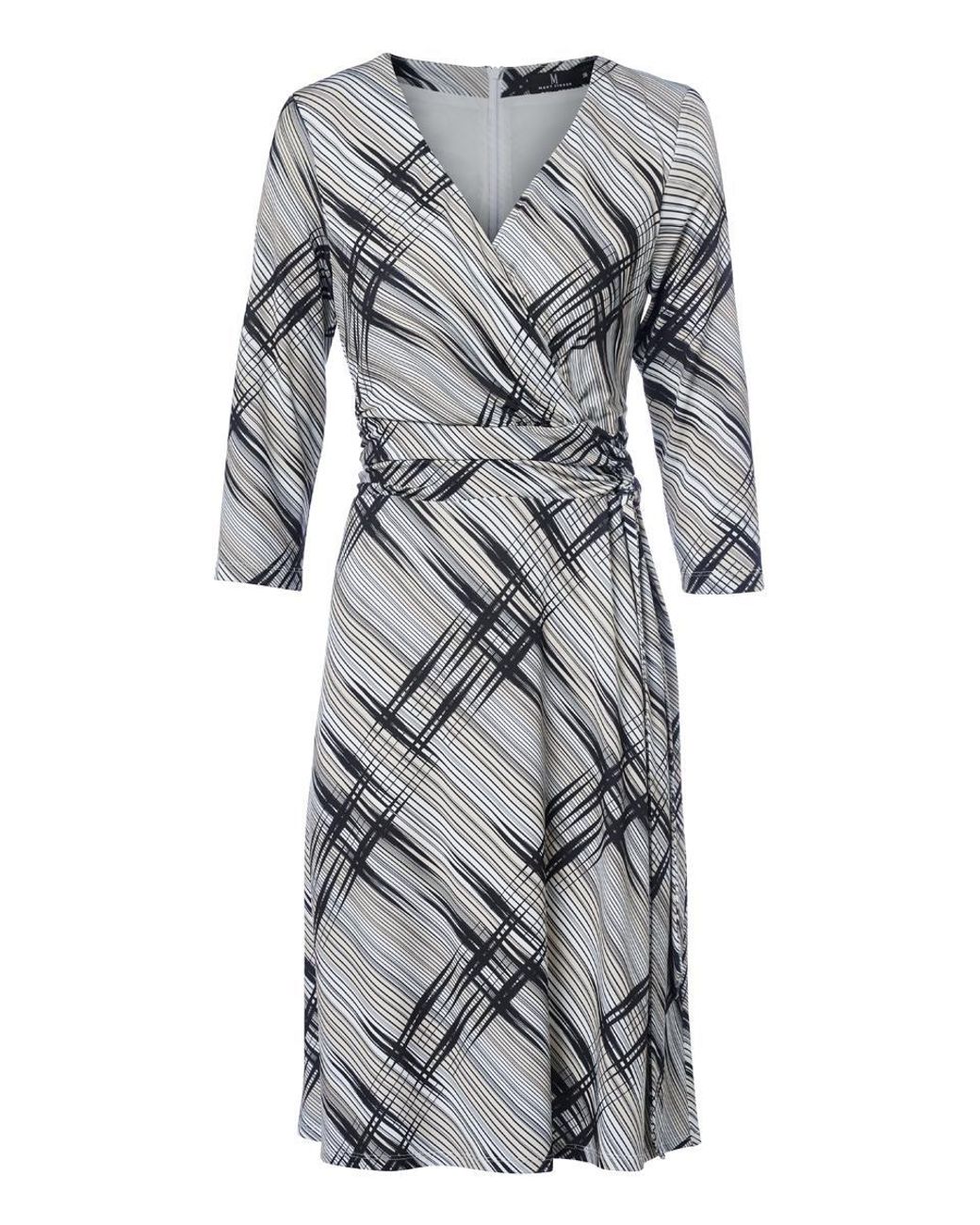 Mart Visser July Print Jurk Creme in het Black