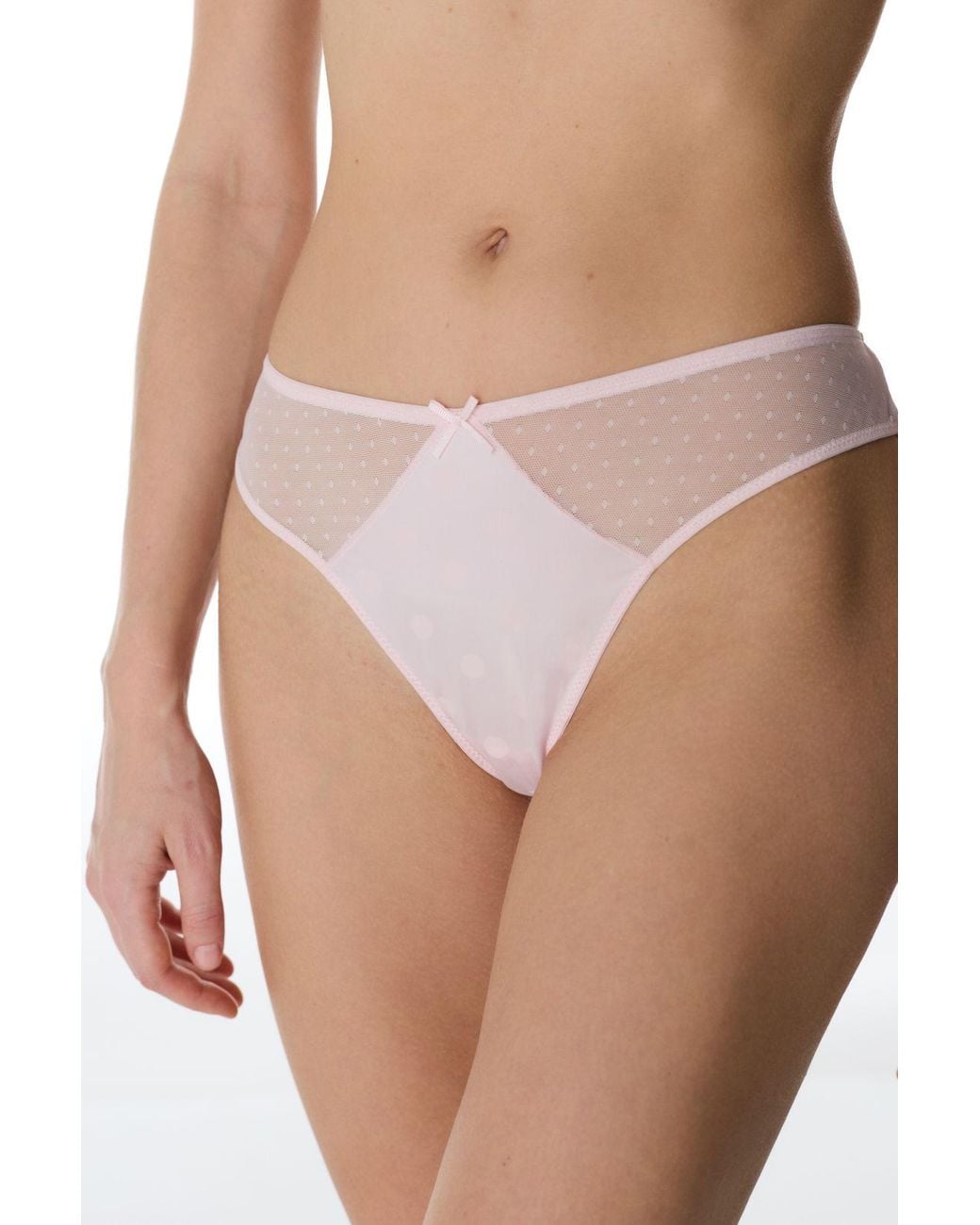 Penti Pink Dot Satin Brazilian Briefs