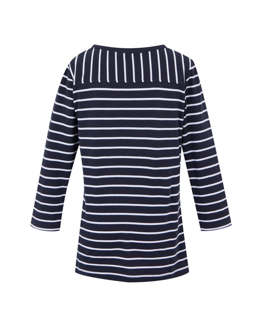 Regatta Baylette Ii Gestreept T-shirt (marine, Wit) in het Blue
