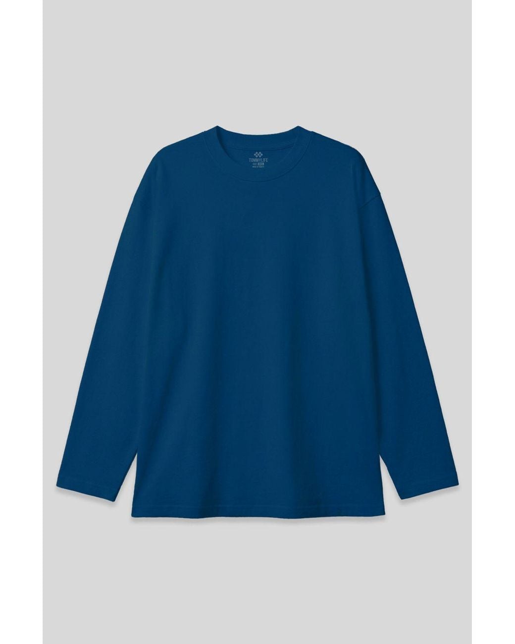 TOMMY LIFE Blue Cotton Elastane T-Shirt for men