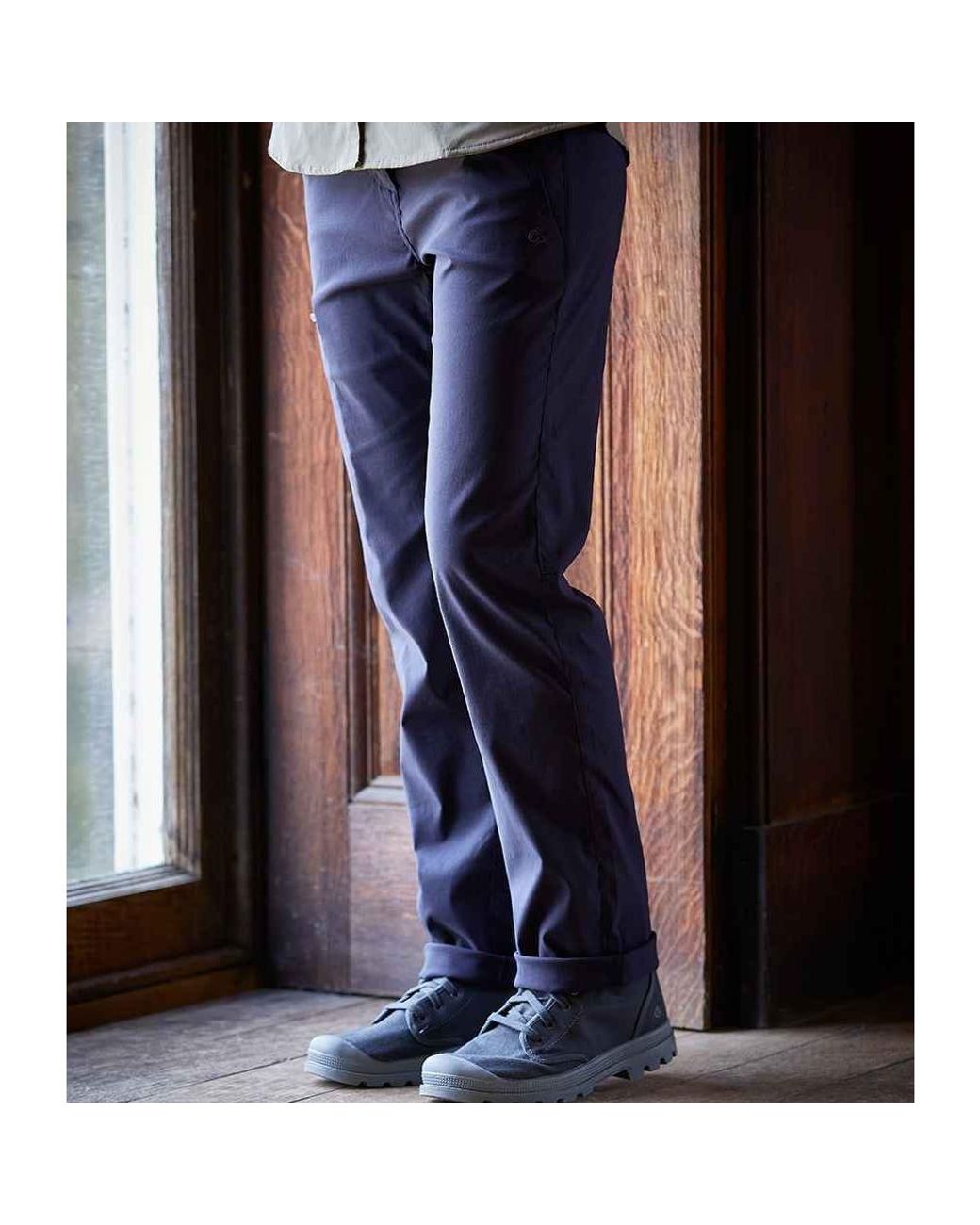 Craghoppers Blue Ladies Expert Kiwi Pro Stretch Hiking Trousers (Dark)