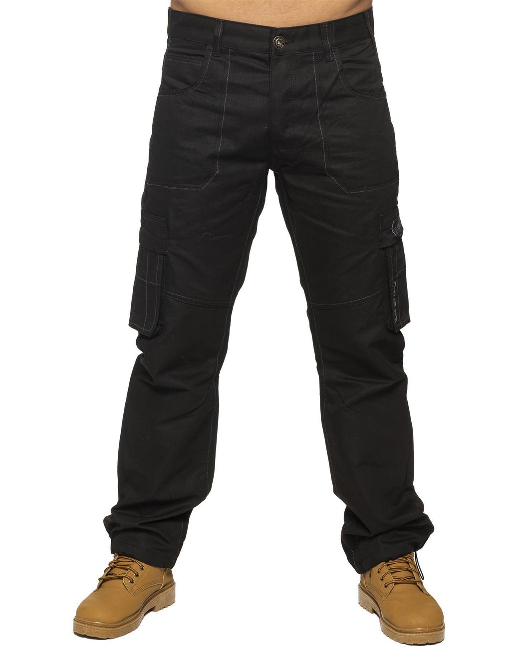 Enzo Combat Denim Jeans in het Black voor heren