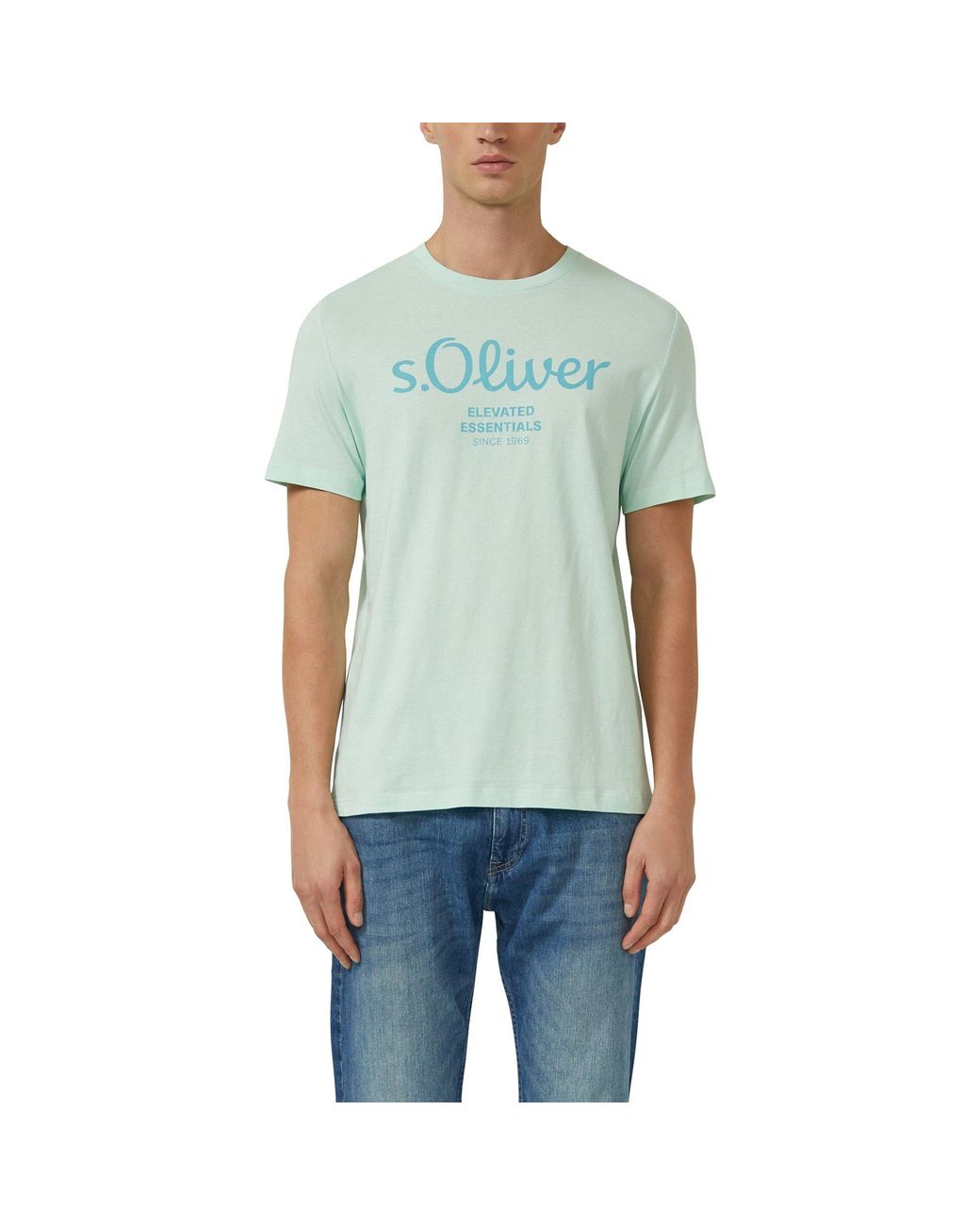 S.oliver T-Shirt in het Green voor heren