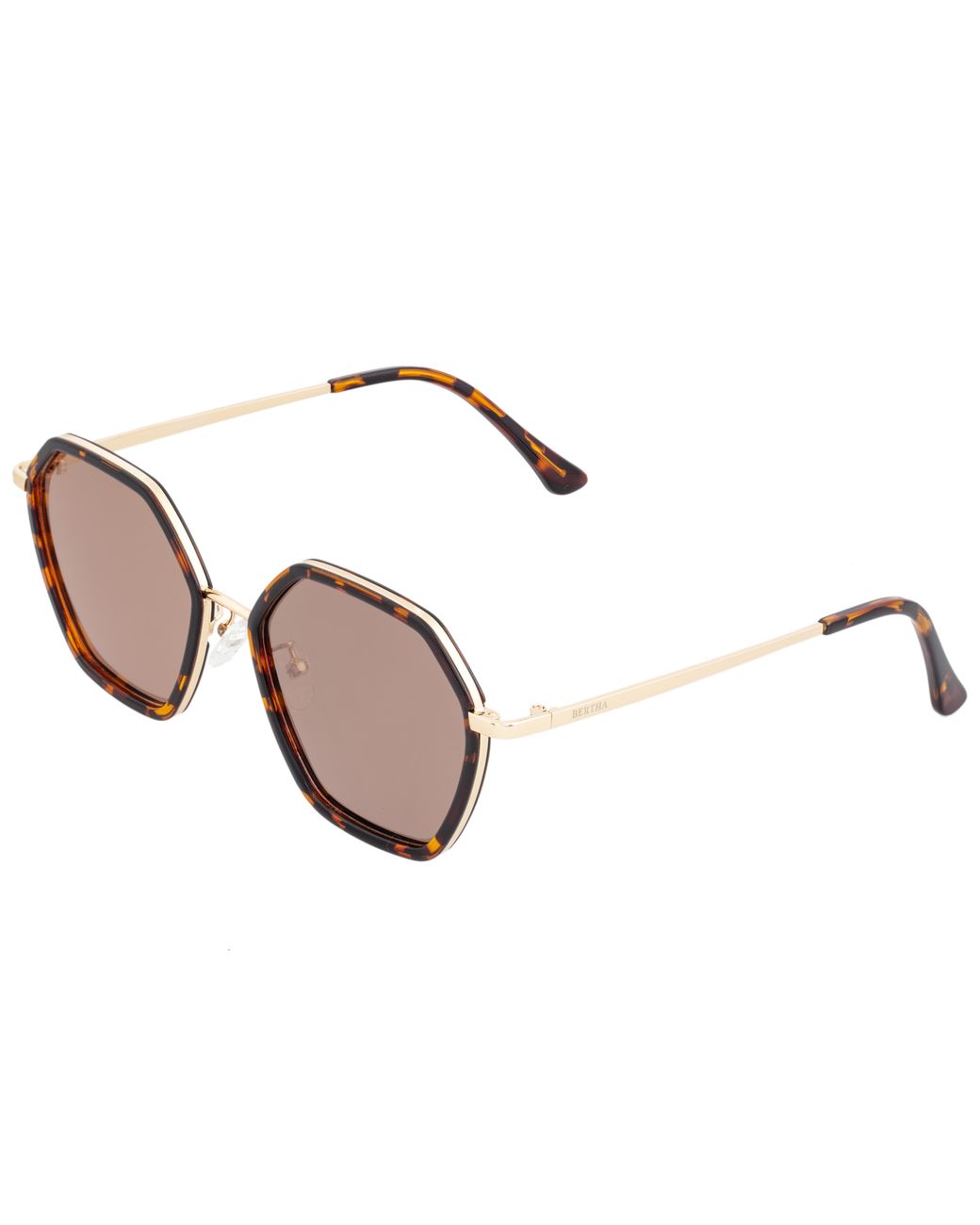 Bertha Metallic Ariana Polarized Sunglasses