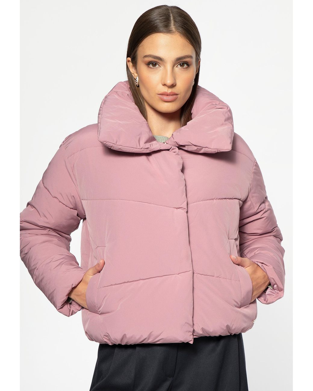 Wittchen Oversized Gewatteerde Jas Dusty Dusty Polyester in het Pink