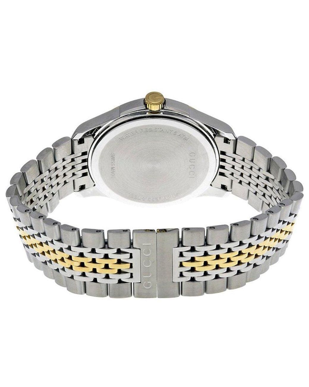 Gucci Ya126409 G-Timeless Tweekleurig Herenhorloge in het Metallic voor heren