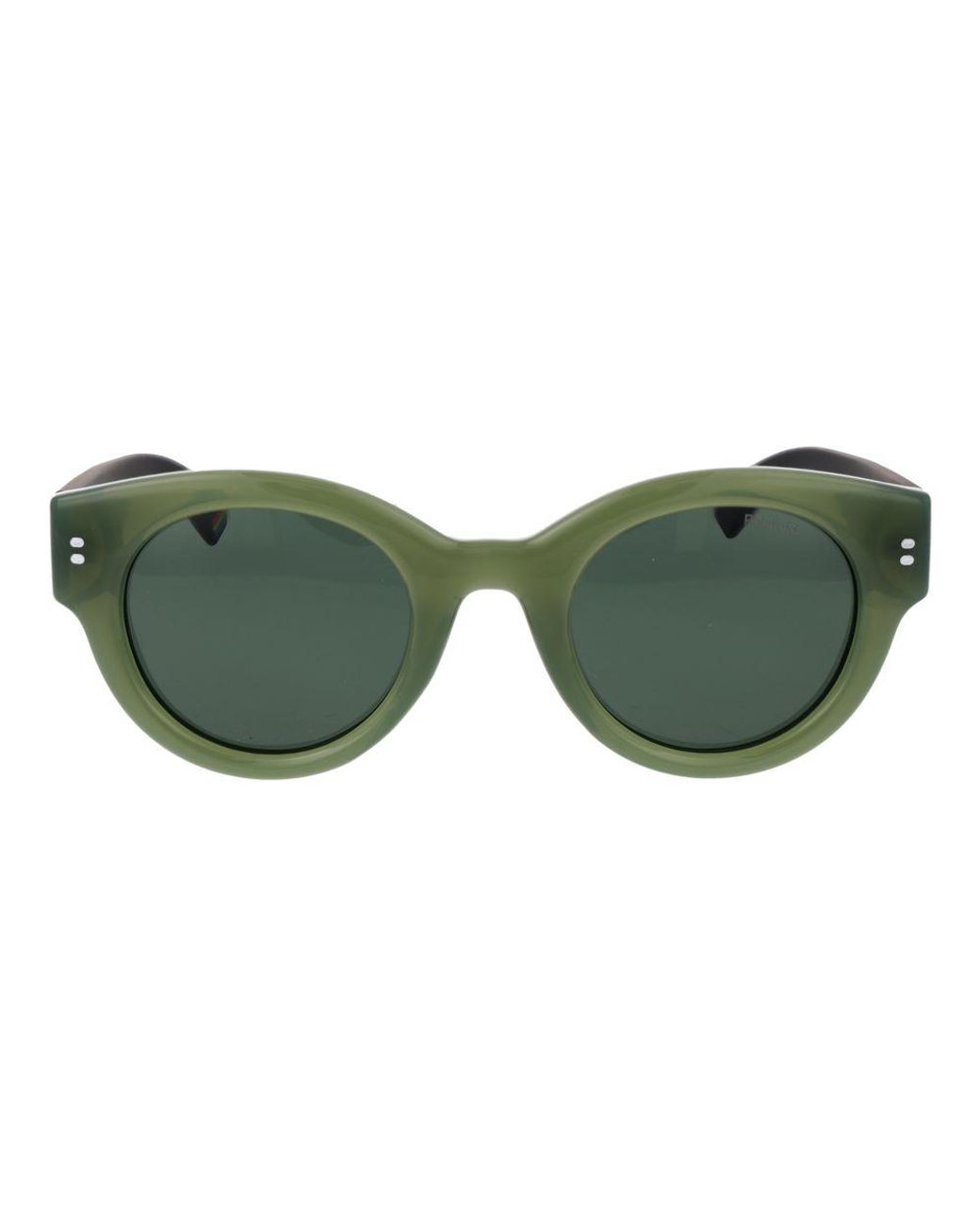 Polaroid Green Bicolor Plastic Sunglasses