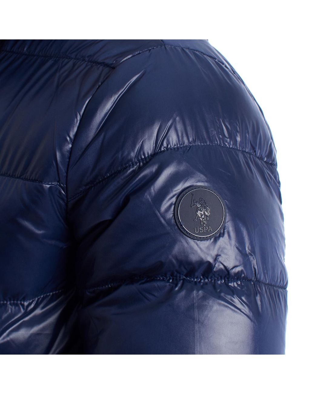 U.S. POLO ASSN. Blue Padded Jacket With Hood 66512 for men