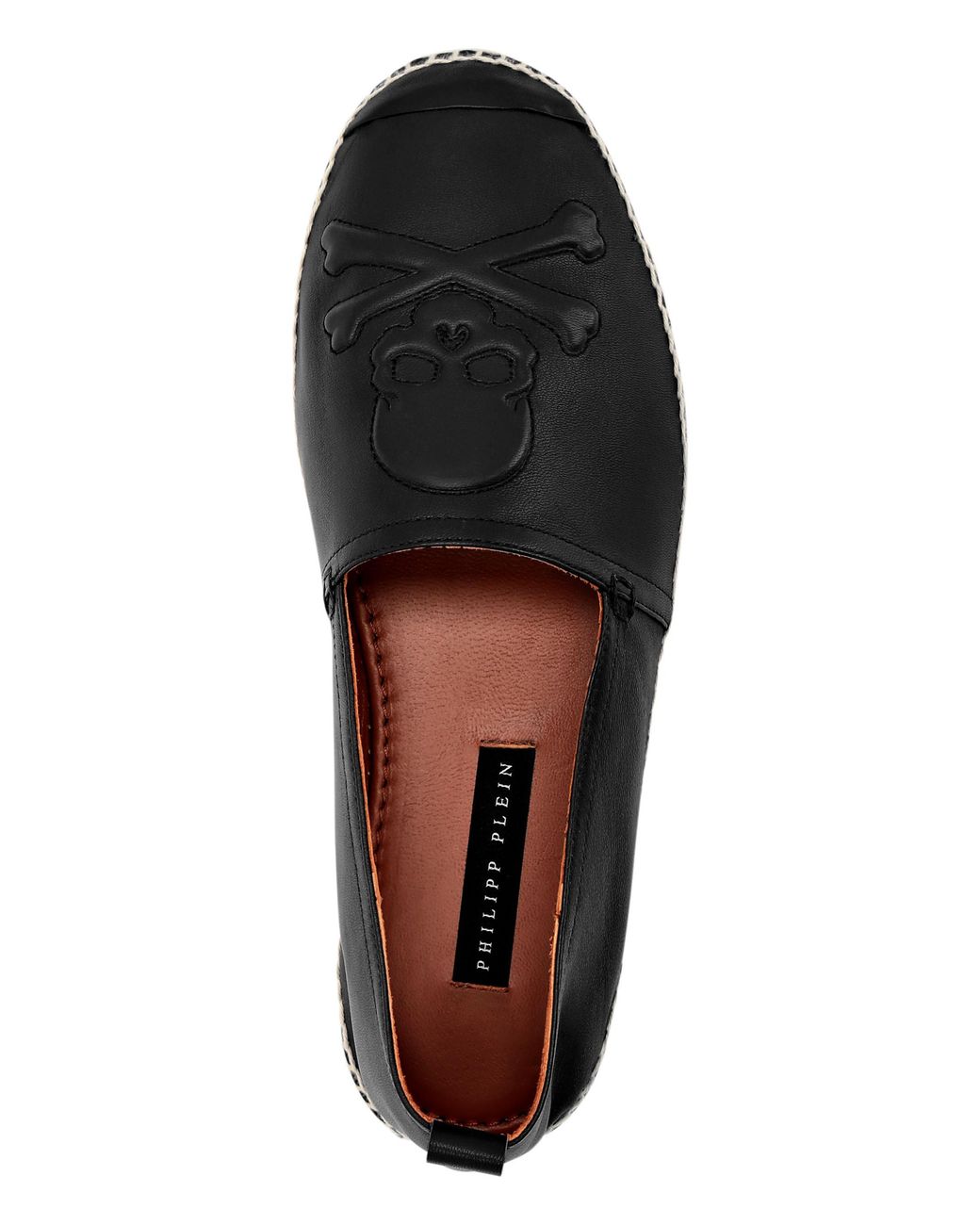 Philipp Plein Espadrillaschedel in het Black voor heren