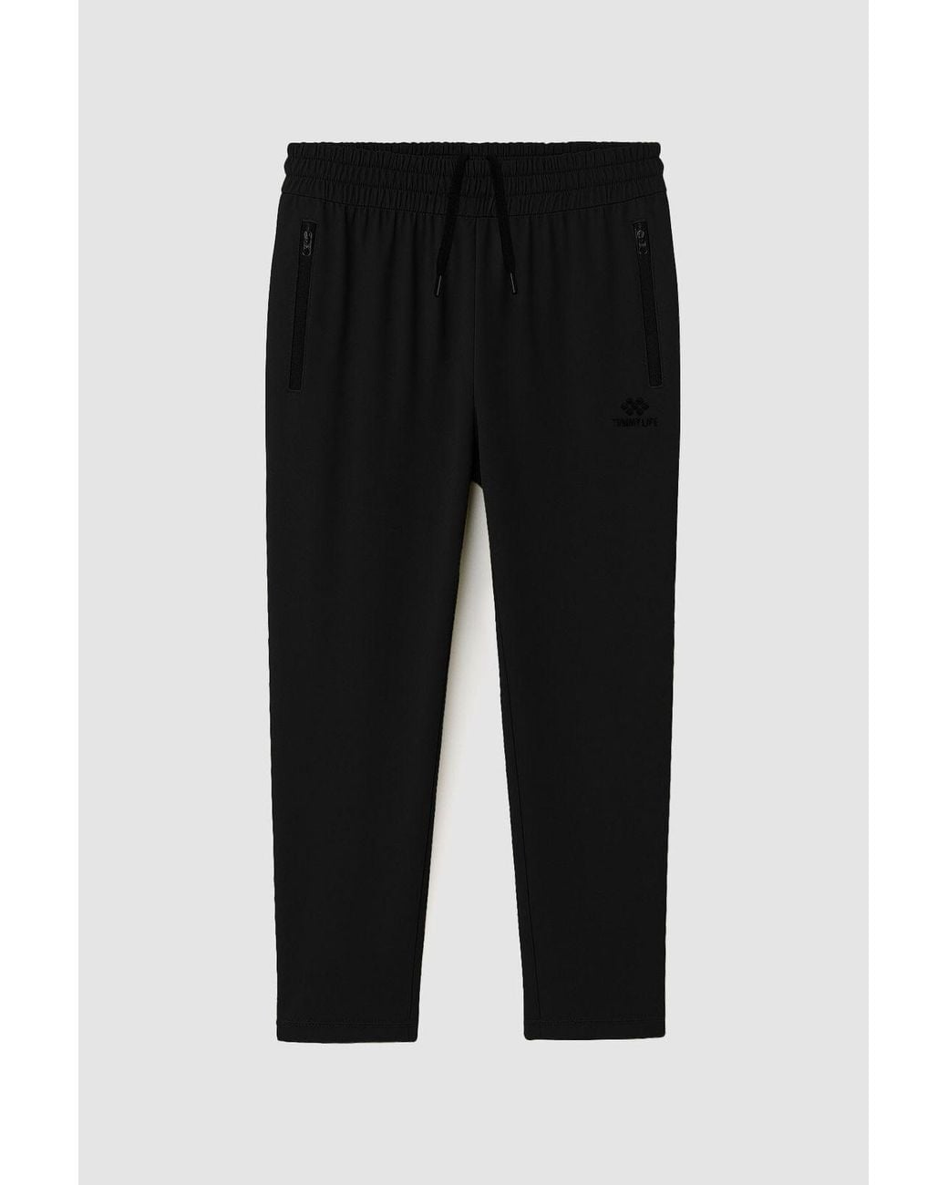 TOMMY LIFE White Straight-Leg Sweatpants for men