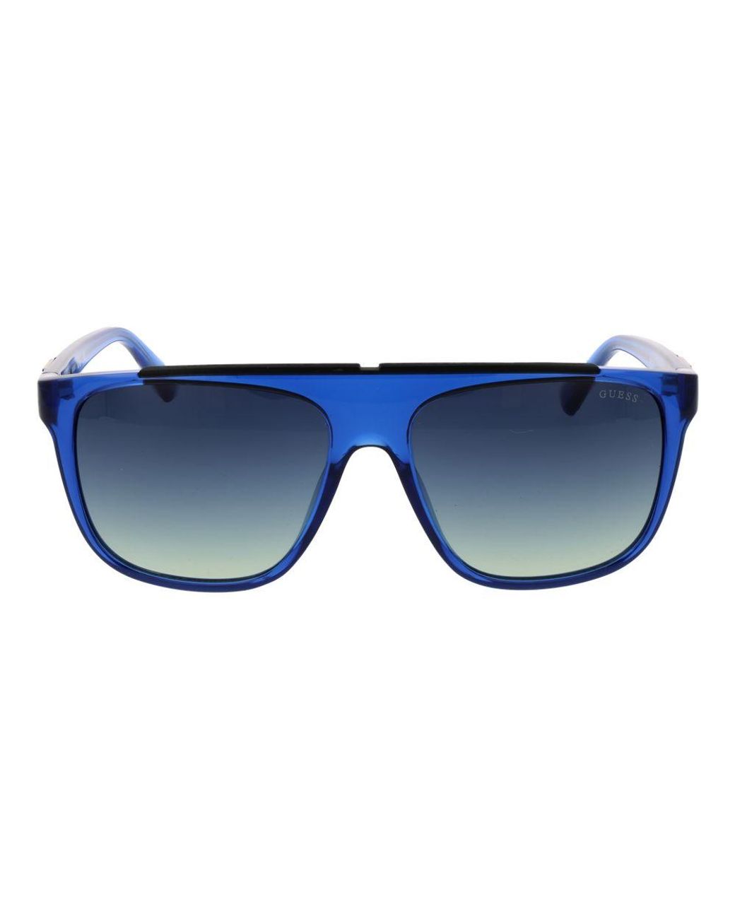 Guess Blue Stainless Steel Sunglasses for men