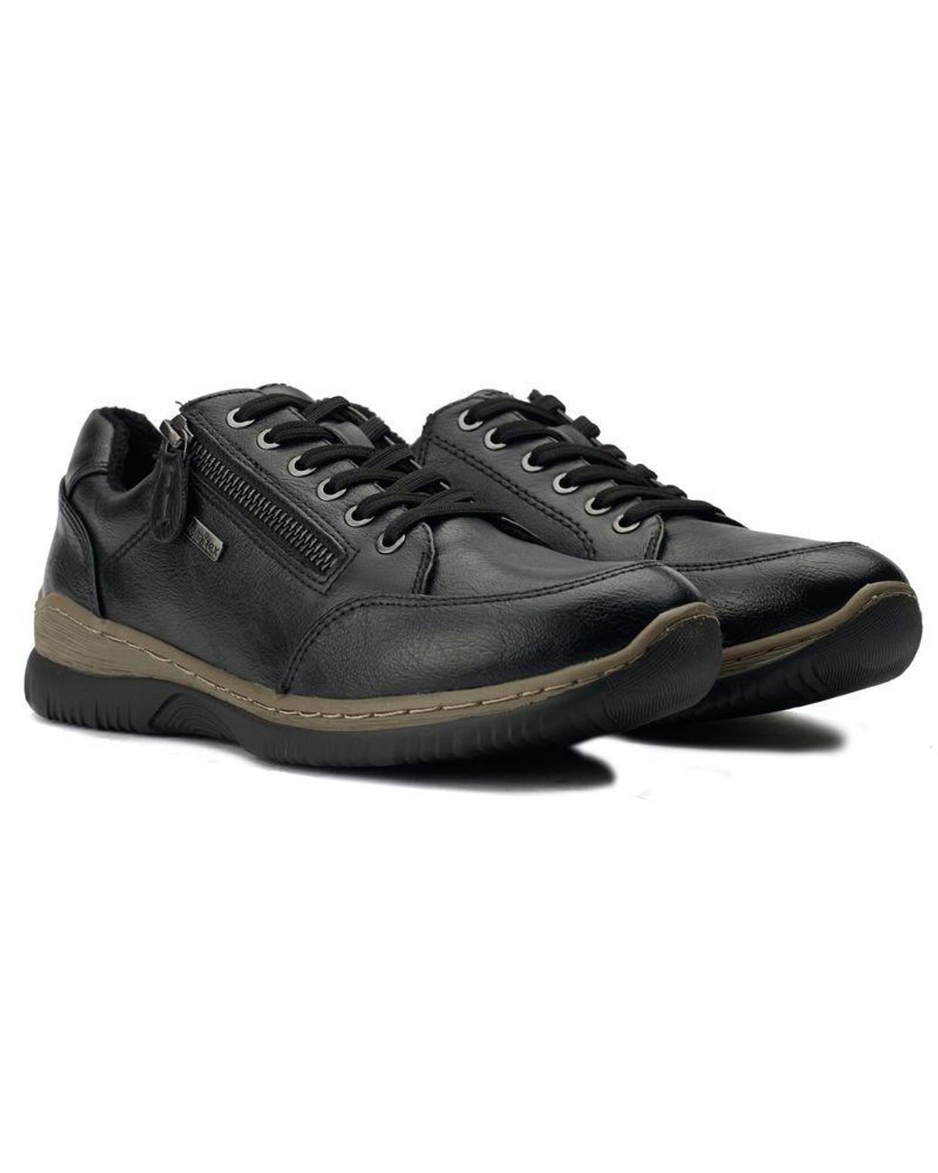 Jana Black Side Zip Schuhe
