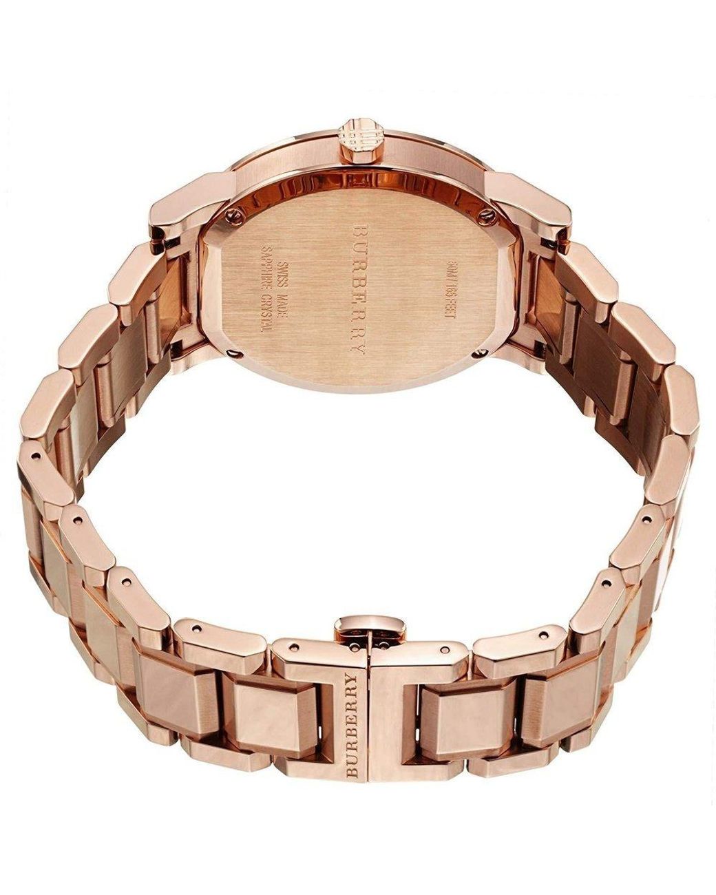 Burberry Bu9353 Taupe Chronograaf Wijzerplaat Rose Verguld Staal Herenhorloge in het Pink voor heren