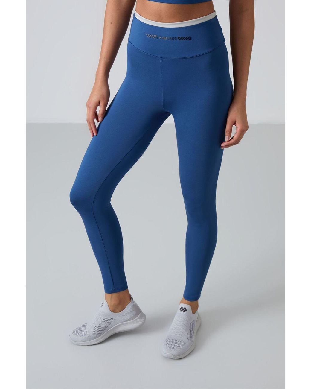 TOMMY LIFE Blue Strapless Slim-Fit Active Set