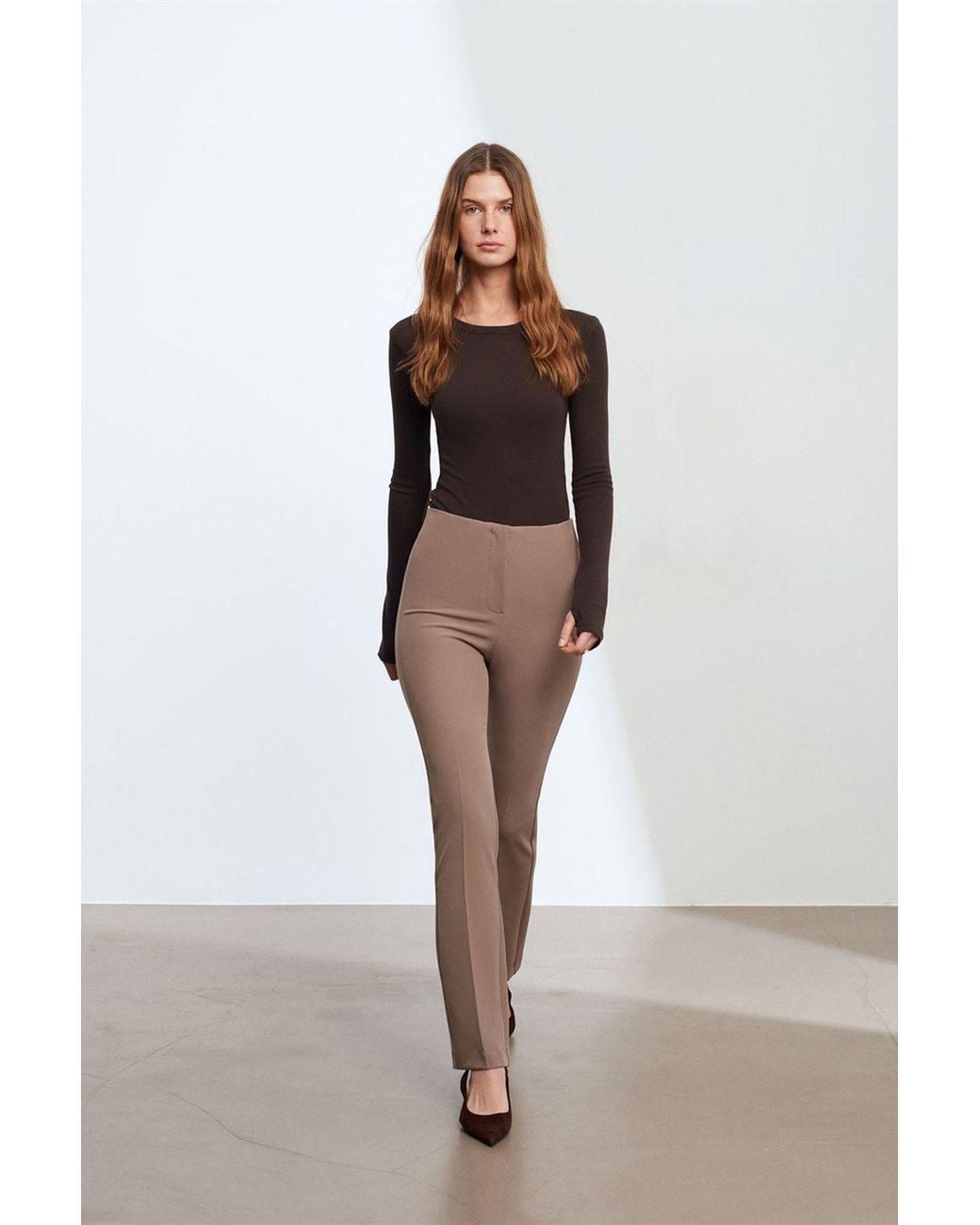 Dilvin Multicolor Straight-Leg Crepe Trousers