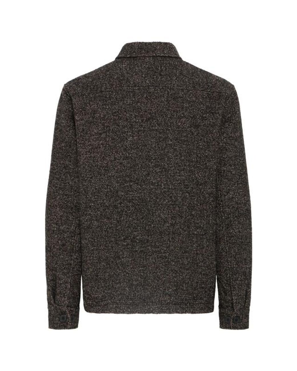 Solid Solid Casual Vest in het Black voor heren