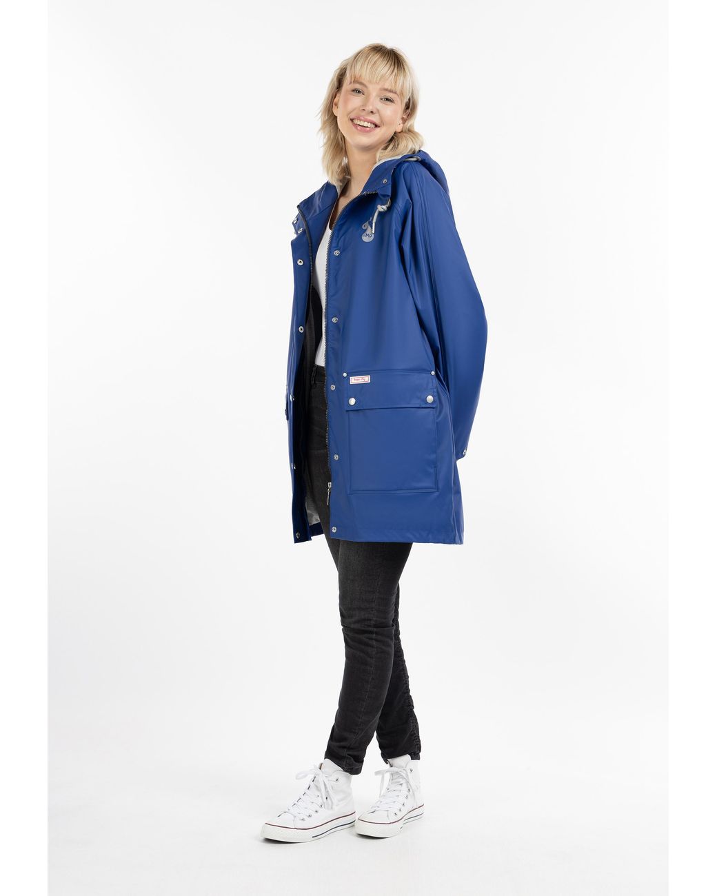 Mo My Oversized Regenjas Keepsudry in het Blue