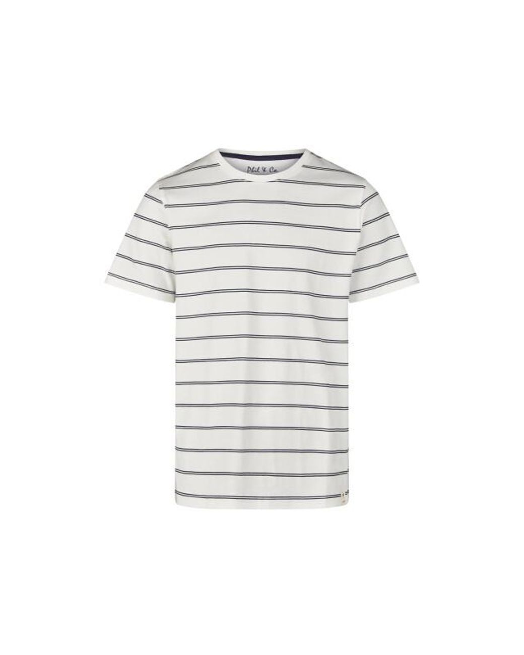Phil & Co. Berlin Shortama Korte Pyjama Set Gestreept in het White voor heren