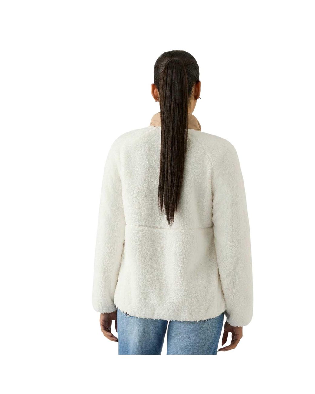 Reebok Natural Ladies Double Monkey Fleece Jacket