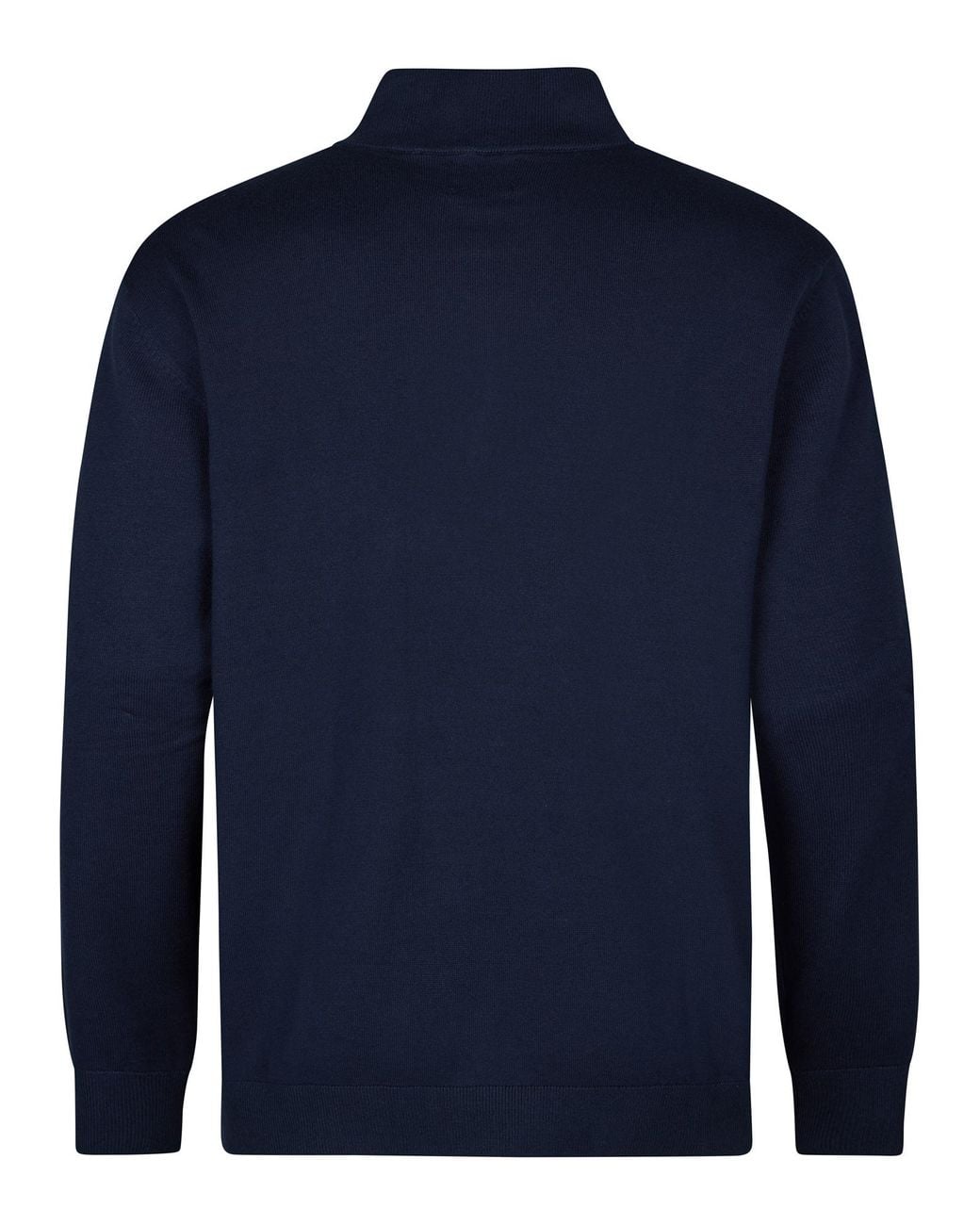 Petrol Industries Plus Size Gebreide Trui Met Rits Steelridge in het Blue voor heren