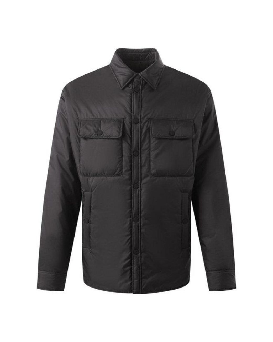 DSquared² Black Light Puffer Shirt Jacket for men