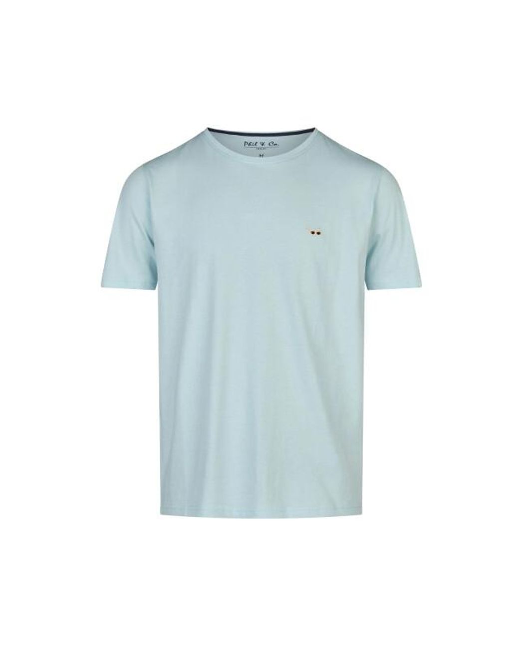 Phil & Co. Berlin Korte Pyjama Lounge Set Shortama Lichtblauw/Donkerblauw in het Blue voor heren