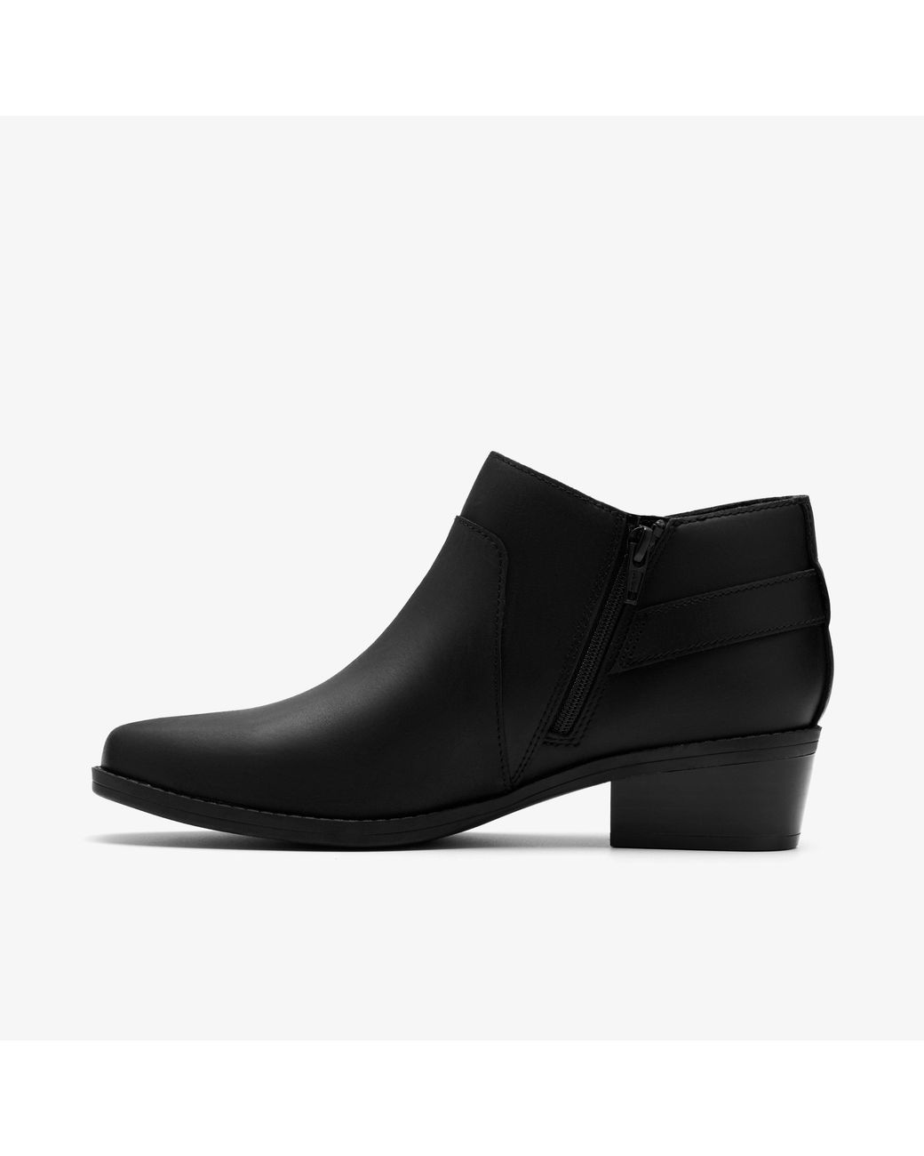 Clarks Black Danyelle Gema Oily Leather