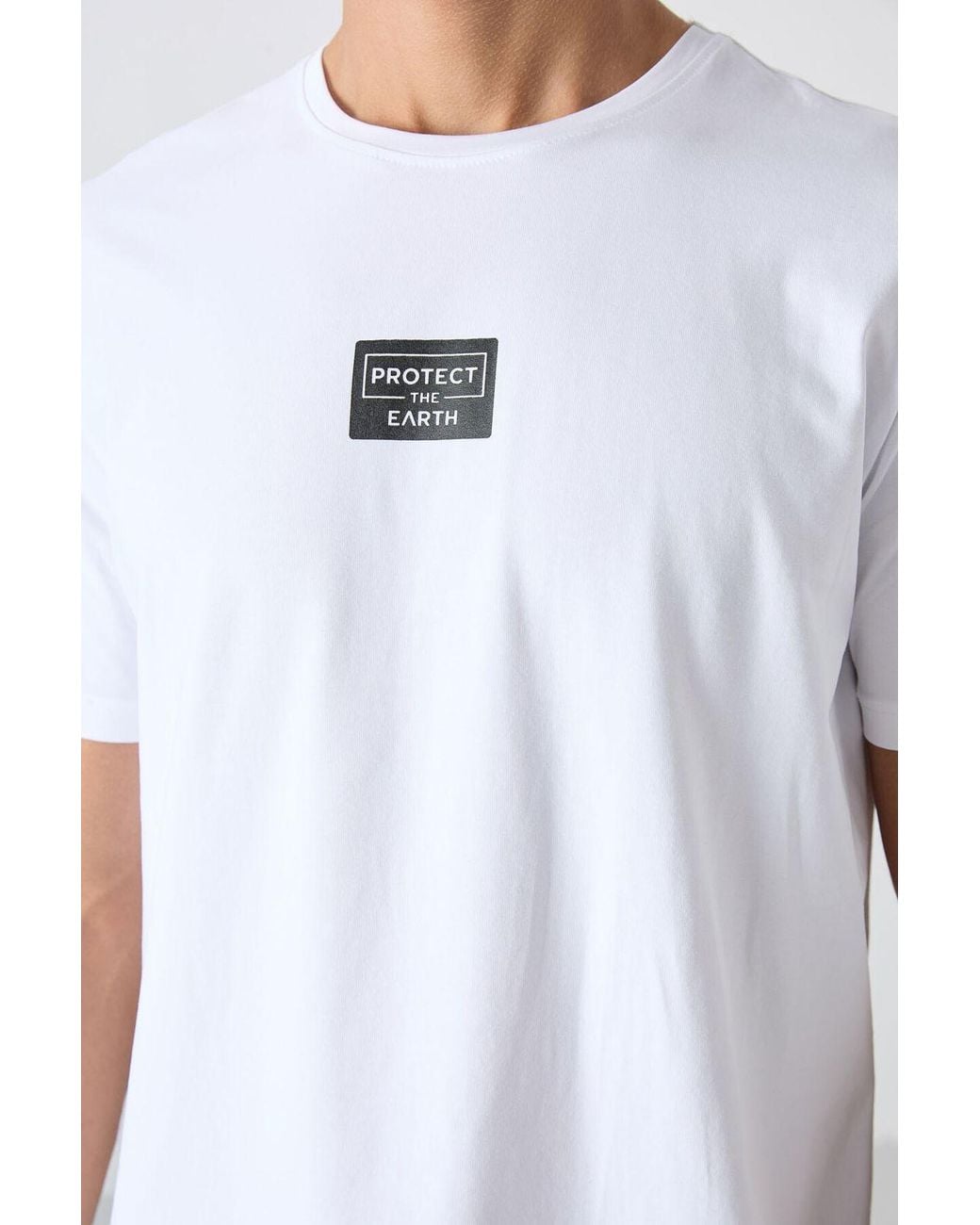 TOMMY LIFE White Printed Cotton Jersey T-Shirt And Shorts Set for men