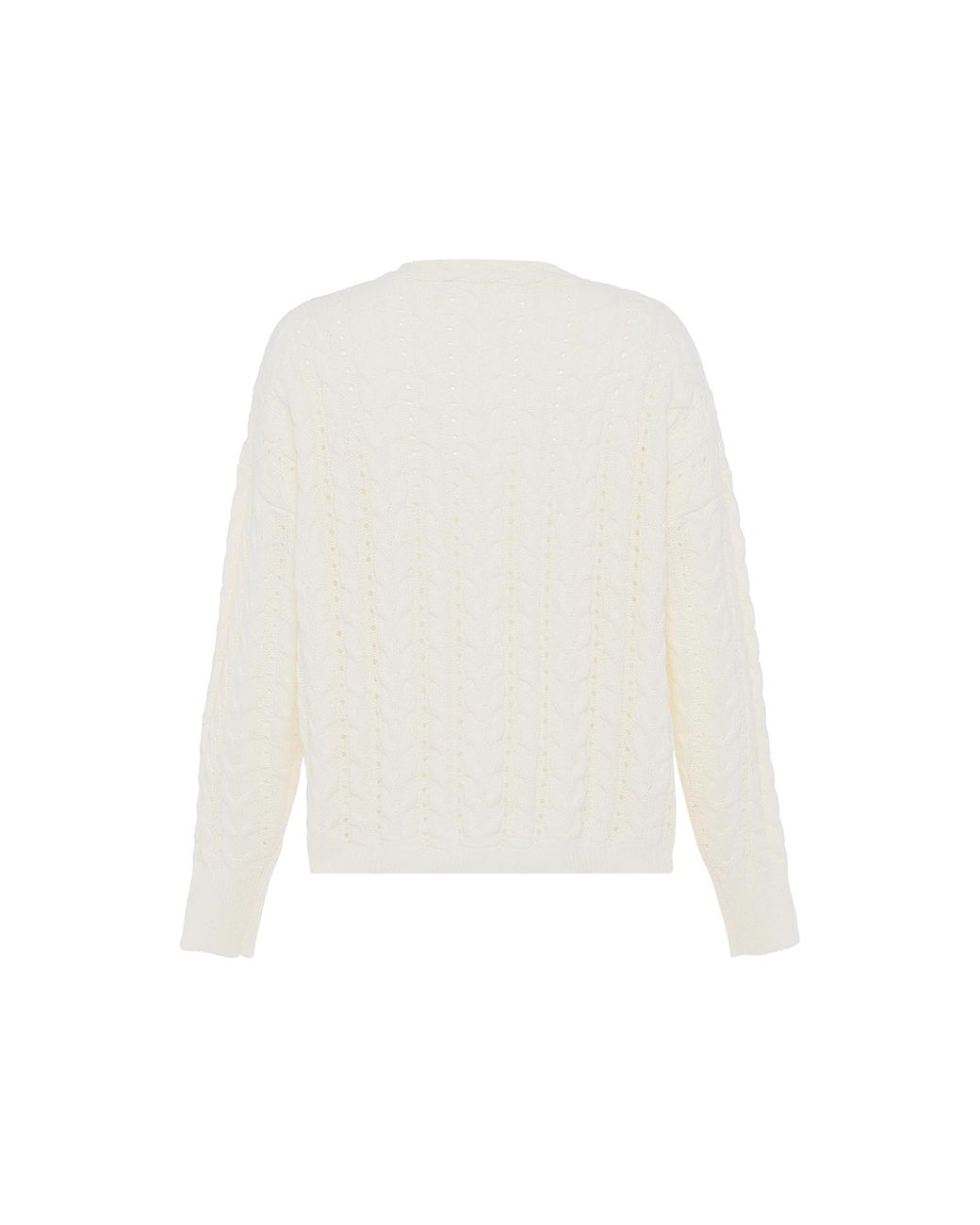 faina Vest Wolwit in het White