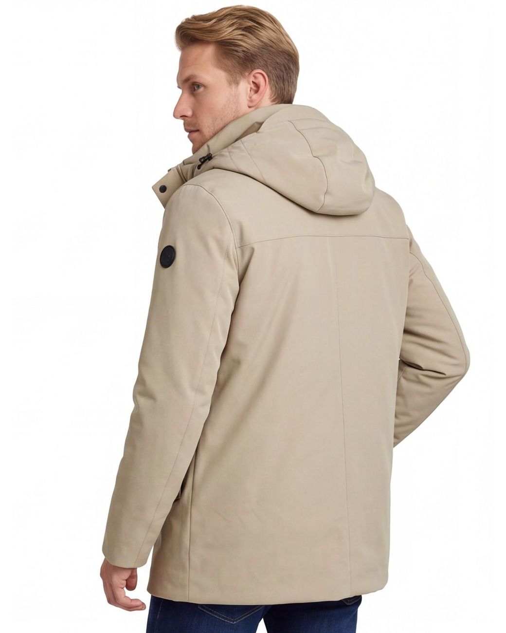 Re.set Parka Jas Khaki in het Blue voor heren
