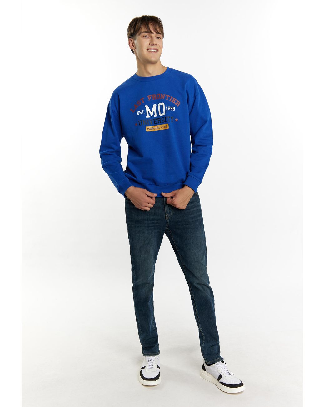 Mo Sweatshirt Koning in het Blue voor heren