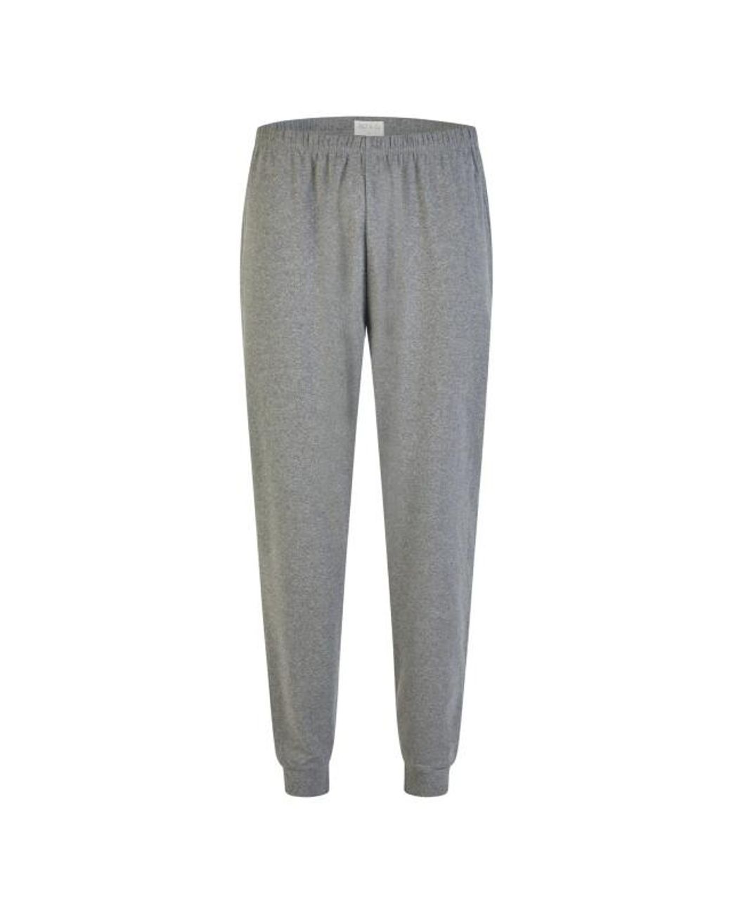 Phil & Co. Berlin Winter Pyjama Set Lang Interlock Gestreept in het Gray voor heren