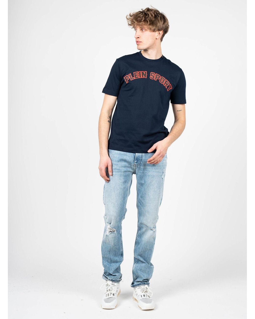 Philipp Plein Blue T-Shirt Cotton for men