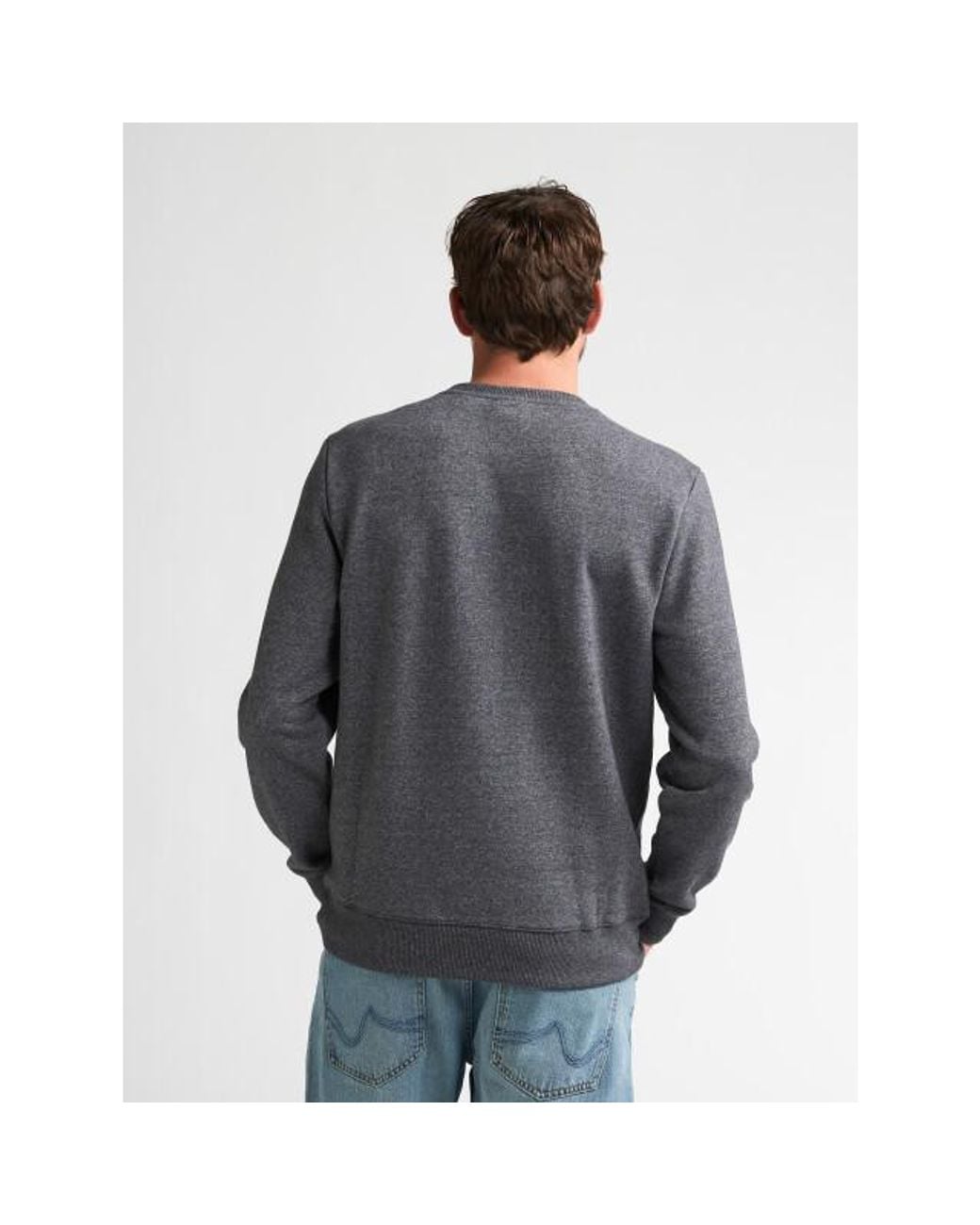 Petrol Industries Industries M-3060-Swr309 Forgerun Sweater Ronde Hals in het Gray voor heren