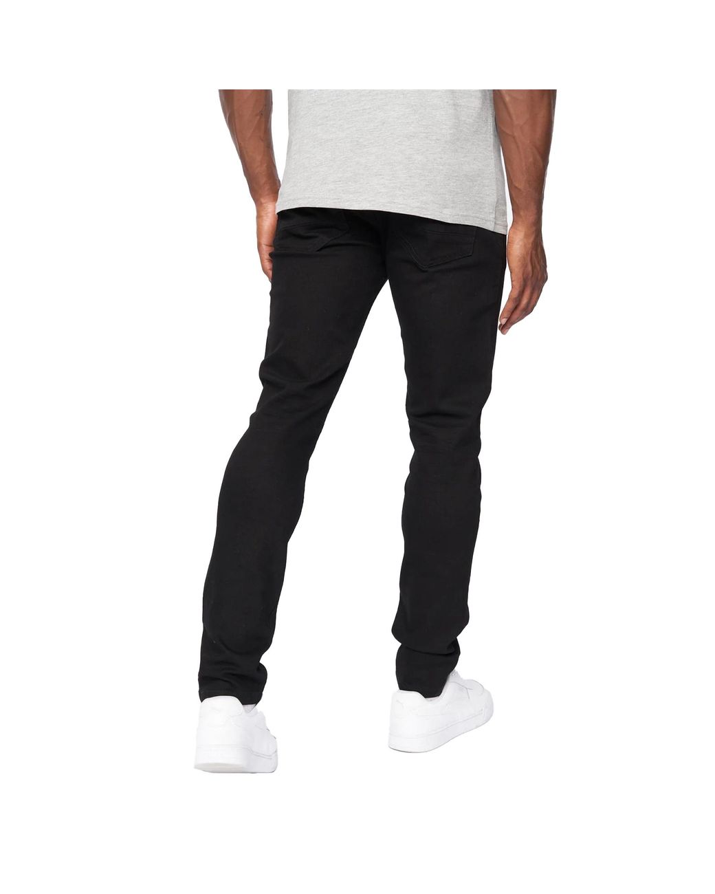 Crosshatch Black Barbeck Slim Jeans (Solid) for men