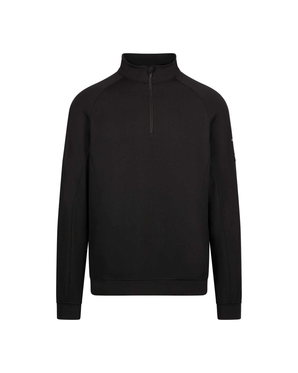 Trespass Black Zakery Half Zip Sweatshirt for men