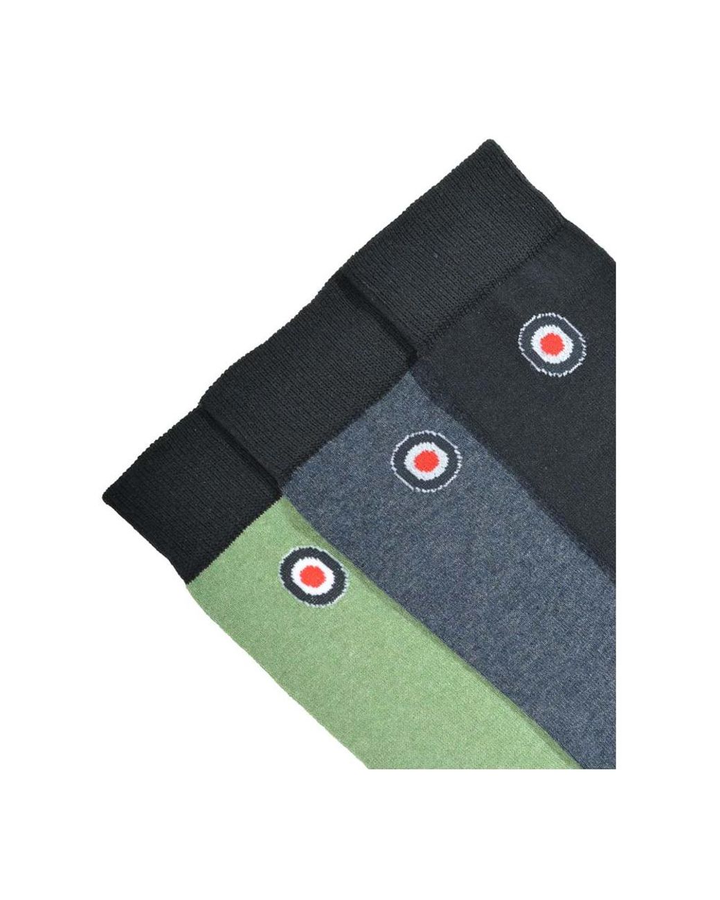 Lambretta Blue Classic Socks (Pack Of 3) for men