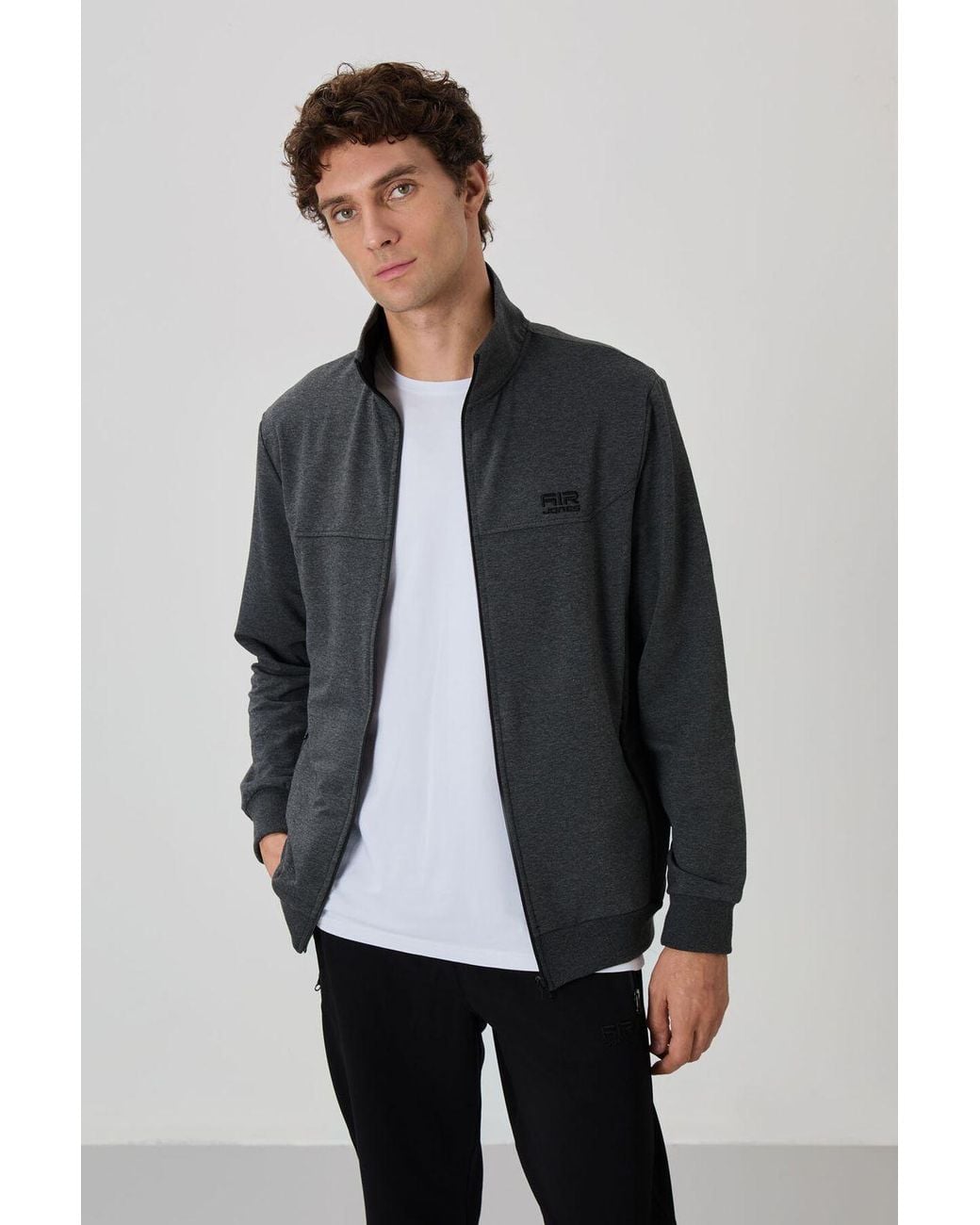 TOMMY LIFE Blue Fleece Sweatshirt And Pants Set for men