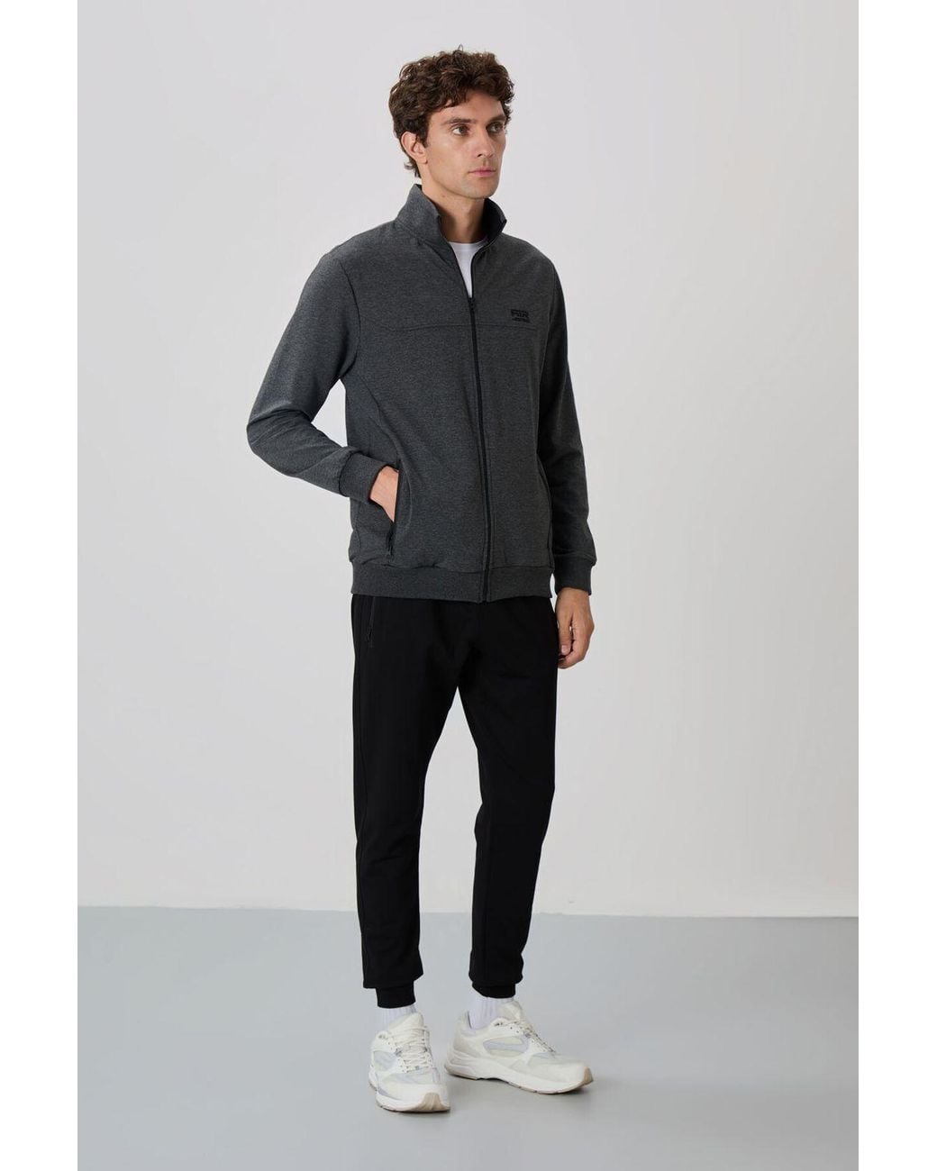 TOMMY LIFE Blue Fleece Sweatshirt And Pants Set for men