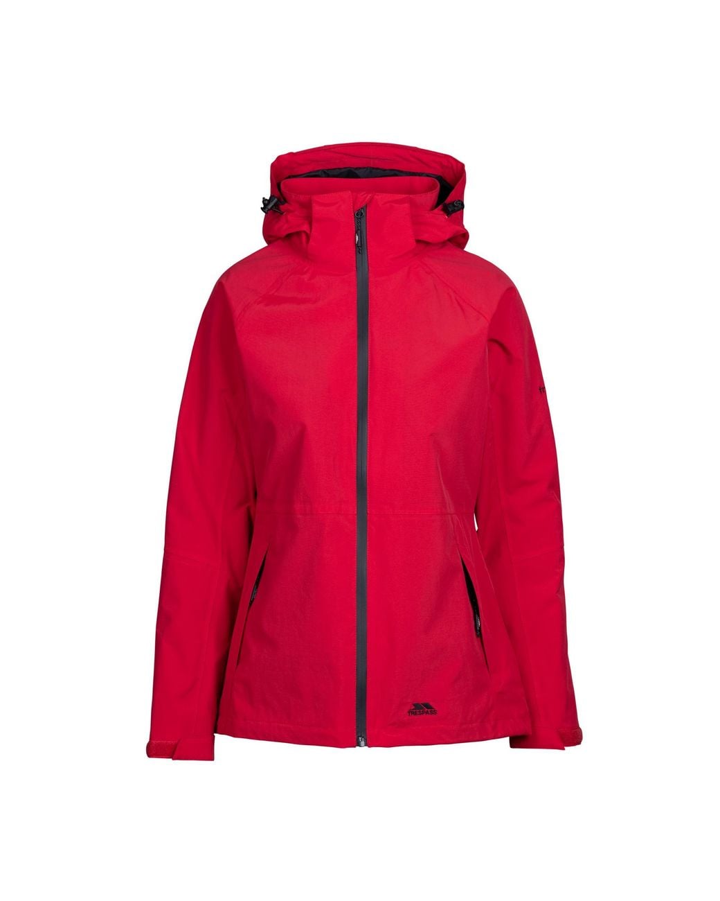 Trespass Red Ladies Tilbury Tp75 Waterproof Jacket