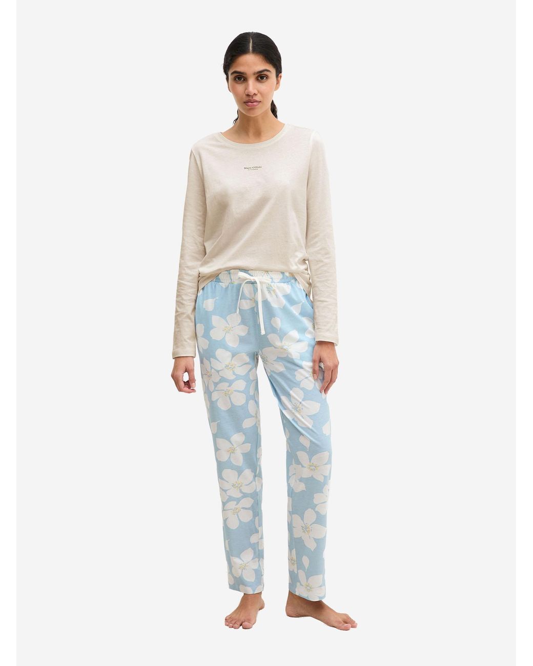 Marc O' Polo Marc O'Polo Vrouwen Pyjama Broek Mix N Match in het Blue